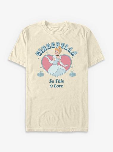 Disney Princesses Cinderella Heart T-Shirt - BEIGETAN | Hot Topic
