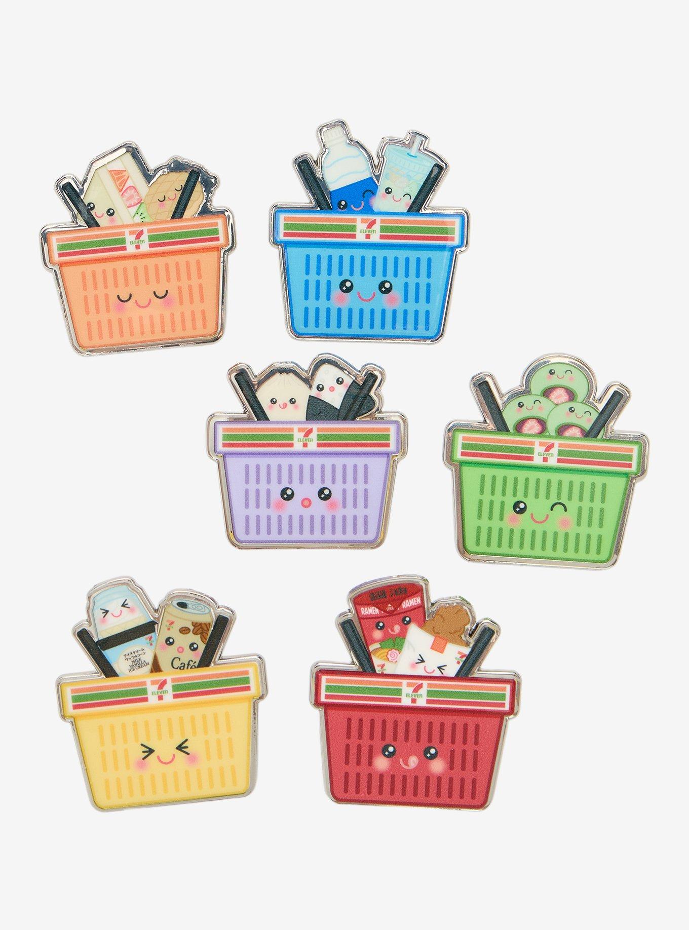 7-Eleven x Whatever! Makes You Happy Shopping Basket Blind Box Enamel Pin