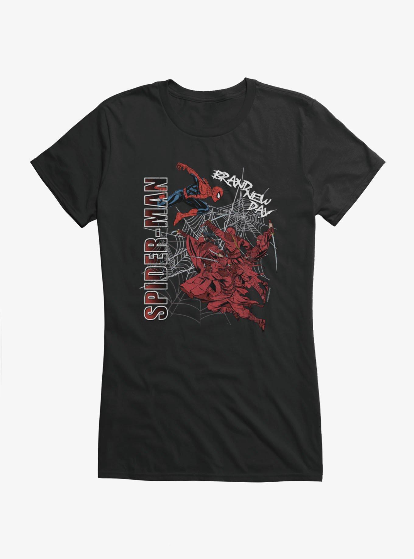 Marvel Spider-Man Brand New Day Against The Hand Girls T-Shirt