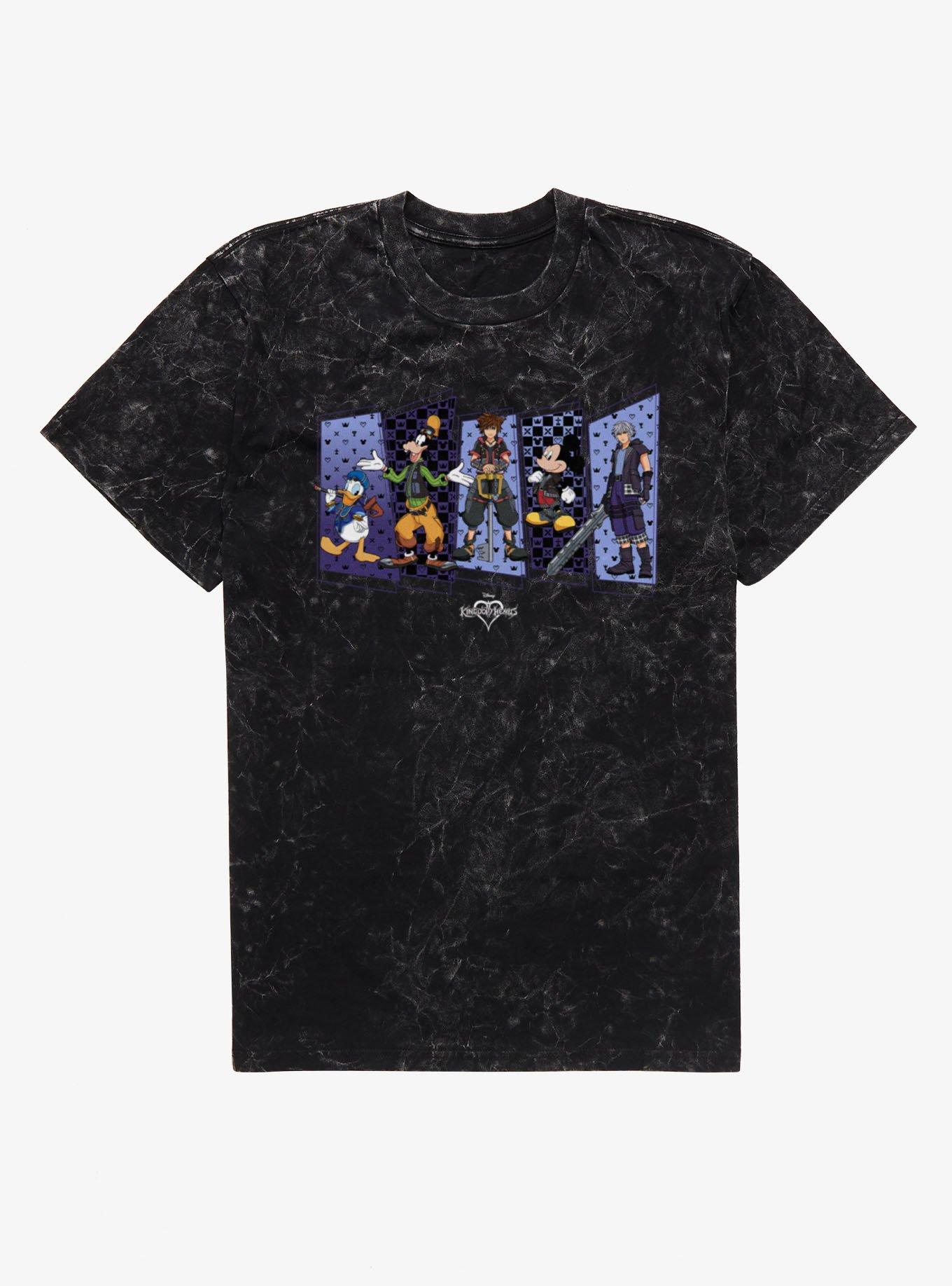 Disney Kingdom Hearts Icon Panels Mineral Wash T-Shirt
