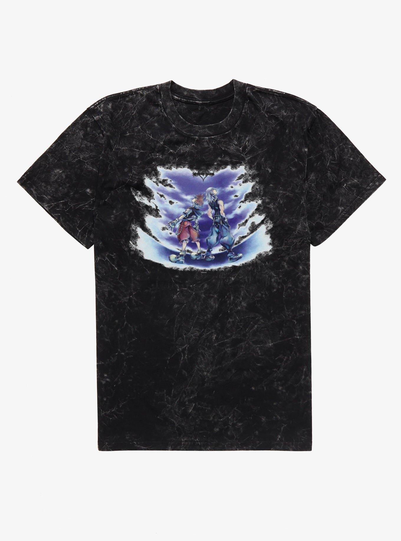 Disney Kingdom Hearts Sora & Riku Look Through The Door Mineral Wash T-Shirt