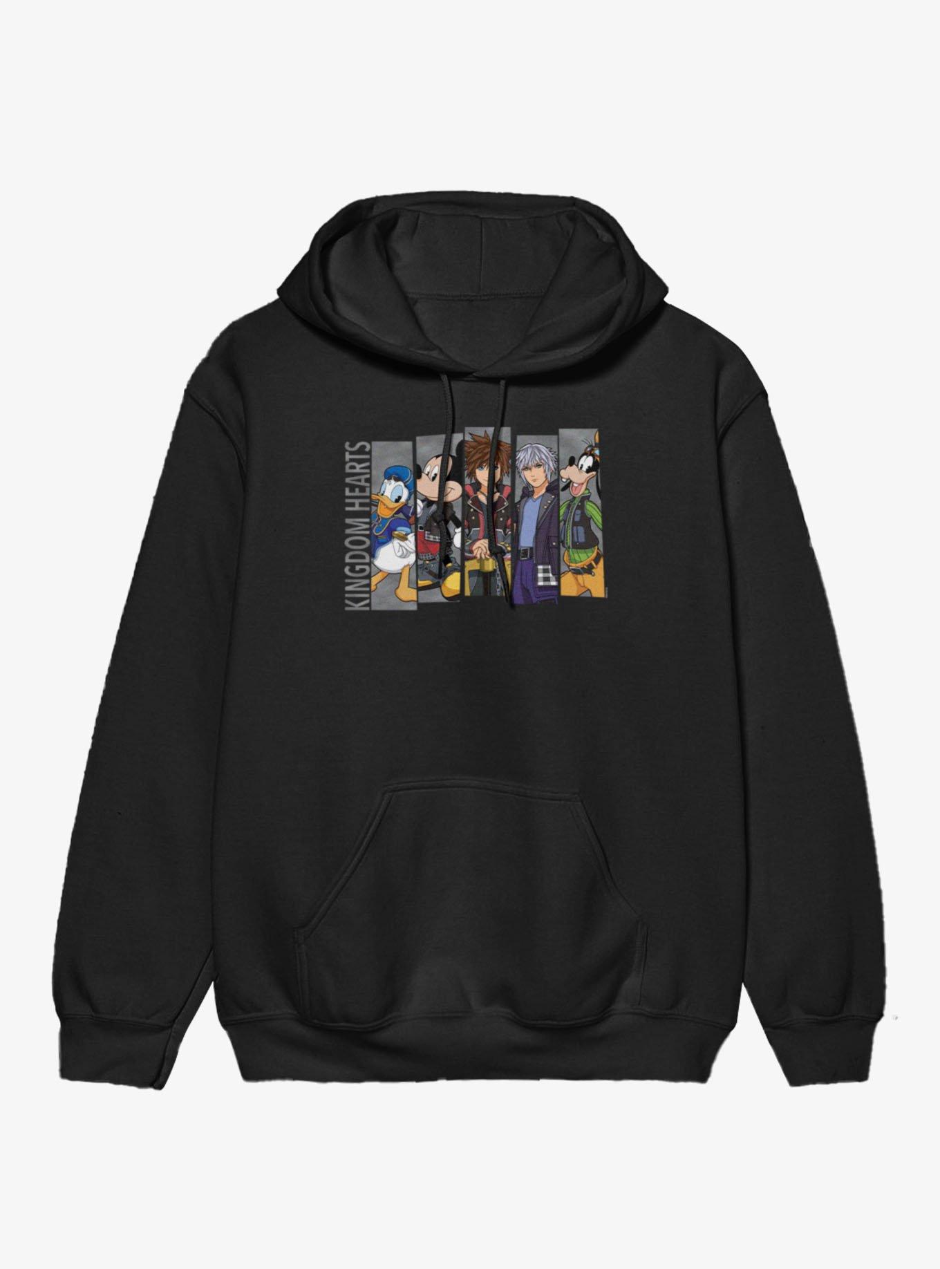 Disney Kingdom Hearts Heroes Line Up Panels Hoodie