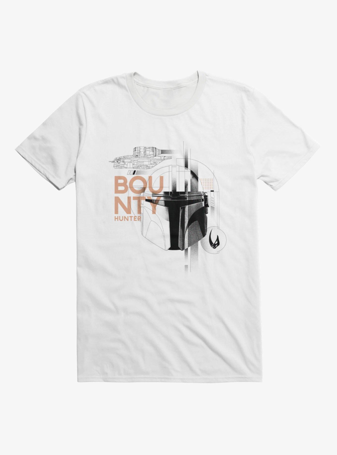 Star Wars The Mandalorian And Grogu Bounty Hunter Helmet T-Shirt