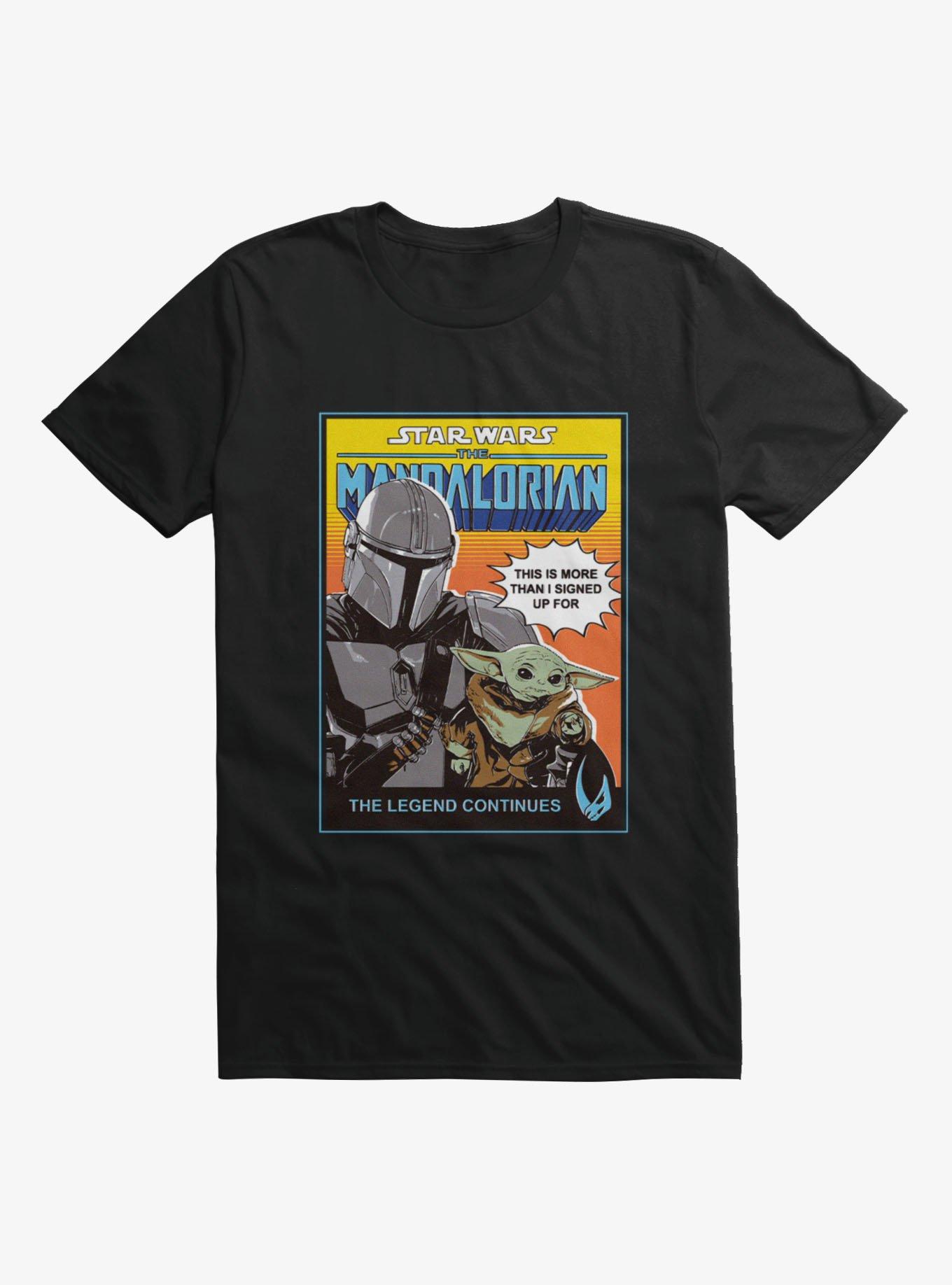 Star Wars The Mandalorian And Din Djarin Sunset Retro T-Shirt, , hi-res view 1