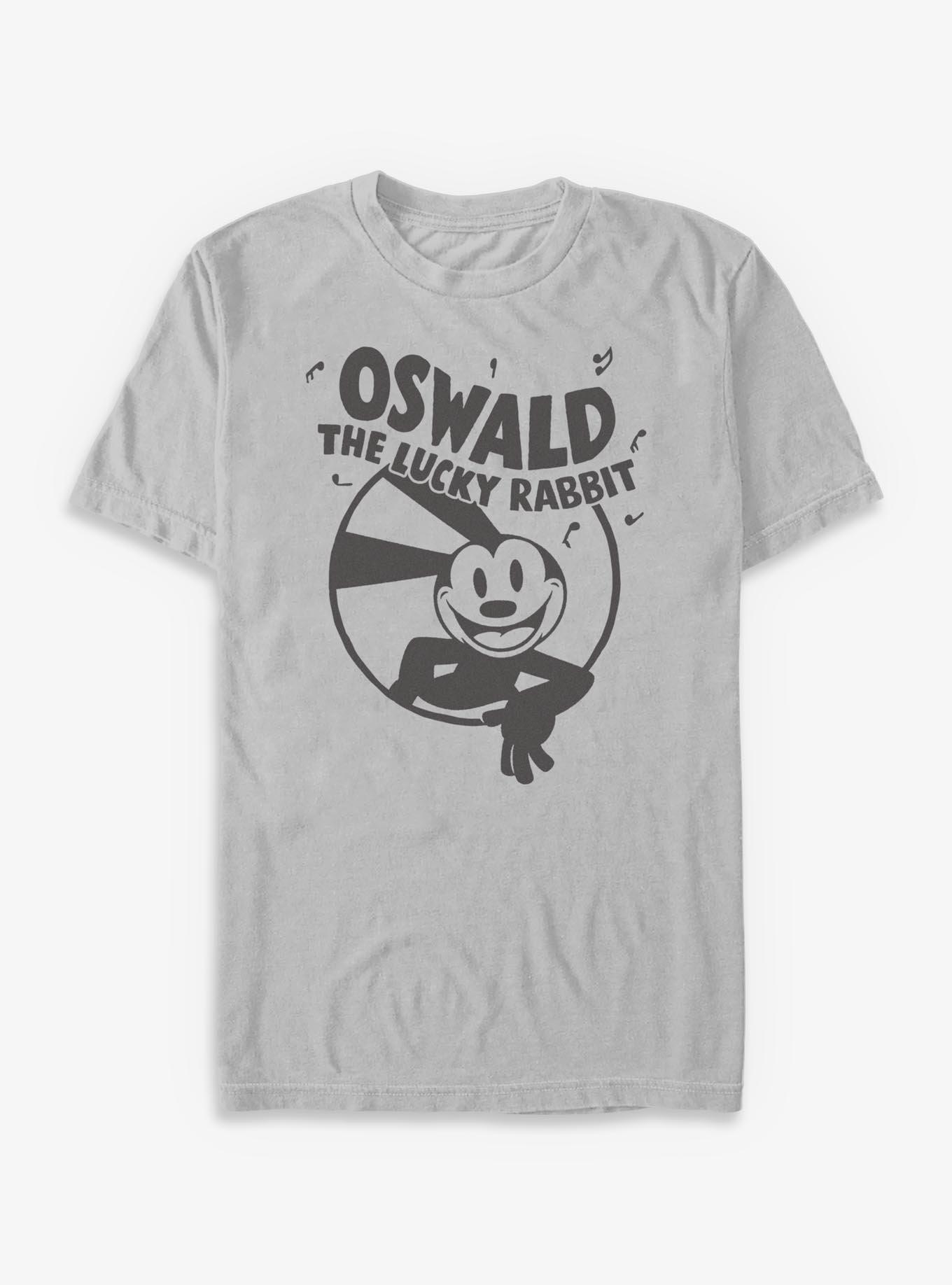 Disney Oswald The Lucky Rabbit Circle T-Shirt, ICEGRAY, hi-res view 1