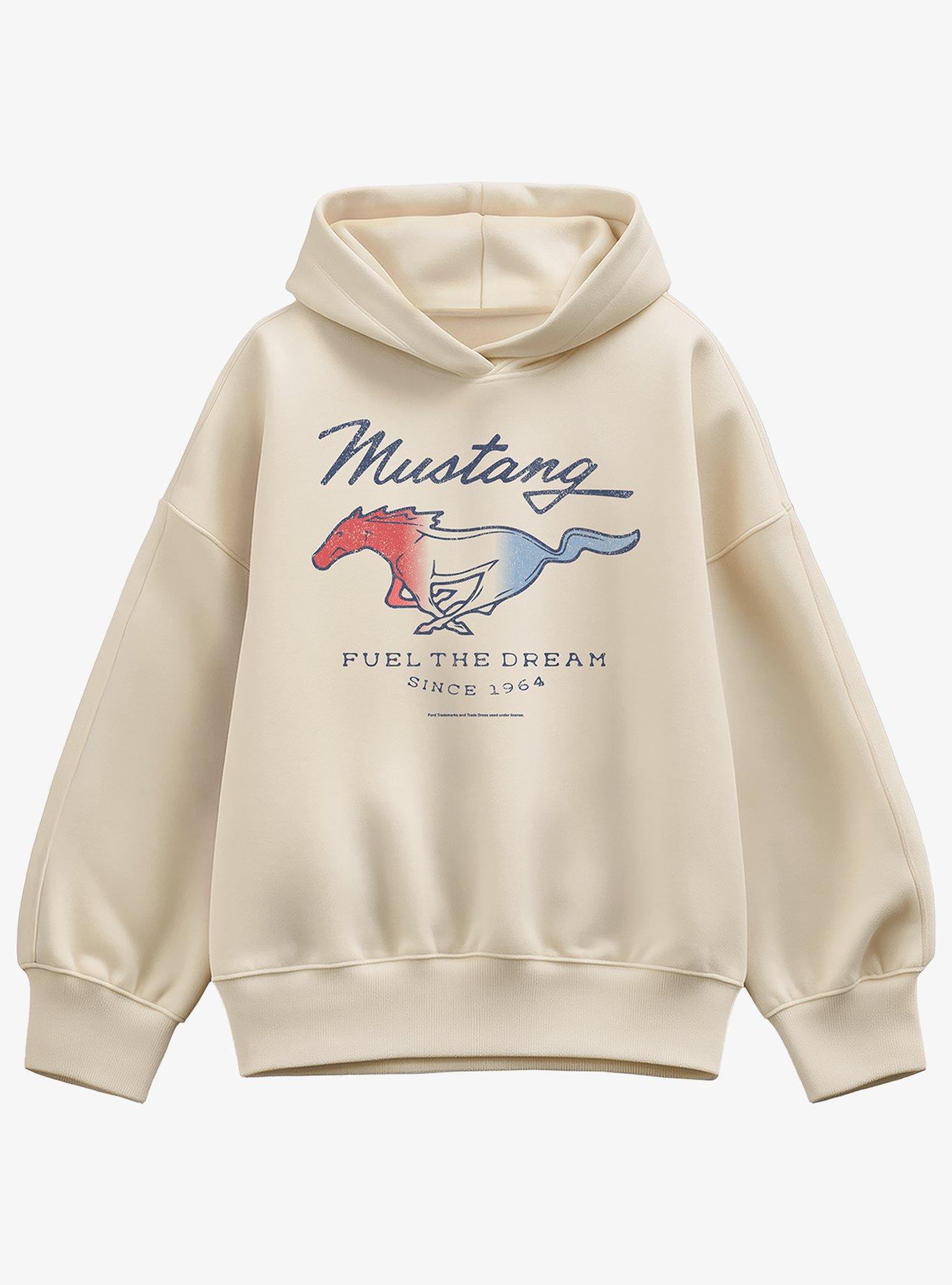 Ford Mustang Fuel The Dream 1964 Girls Oversized Hoodie