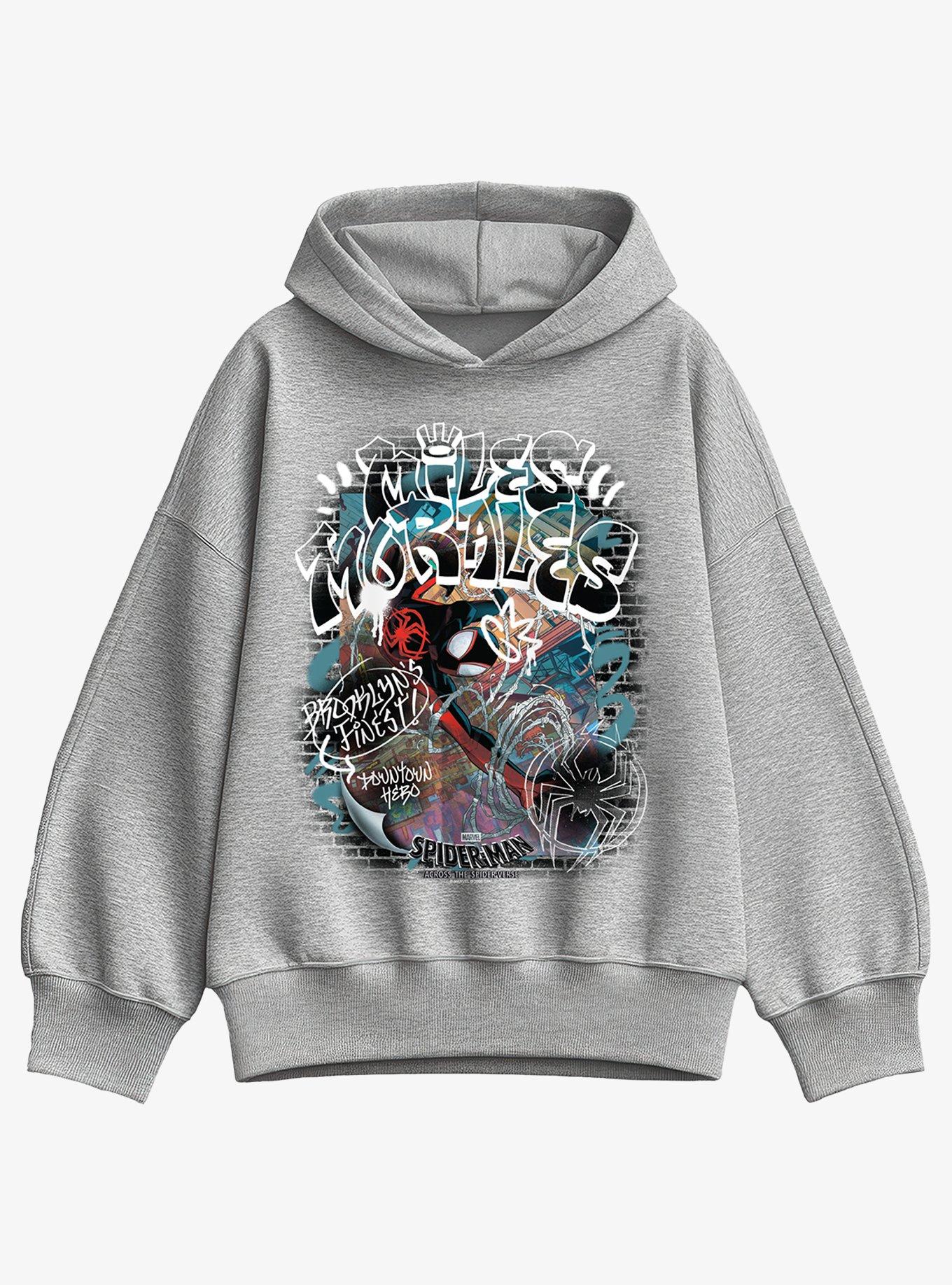 Marvel Spider-Man Miles Morales Brooklyn's Finest Girls Oversized Hoodie