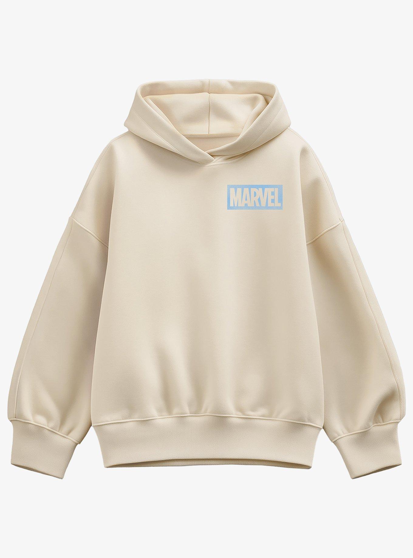Marvel X-Men Mystique Shadow Distressed Girls Oversized Hoodie