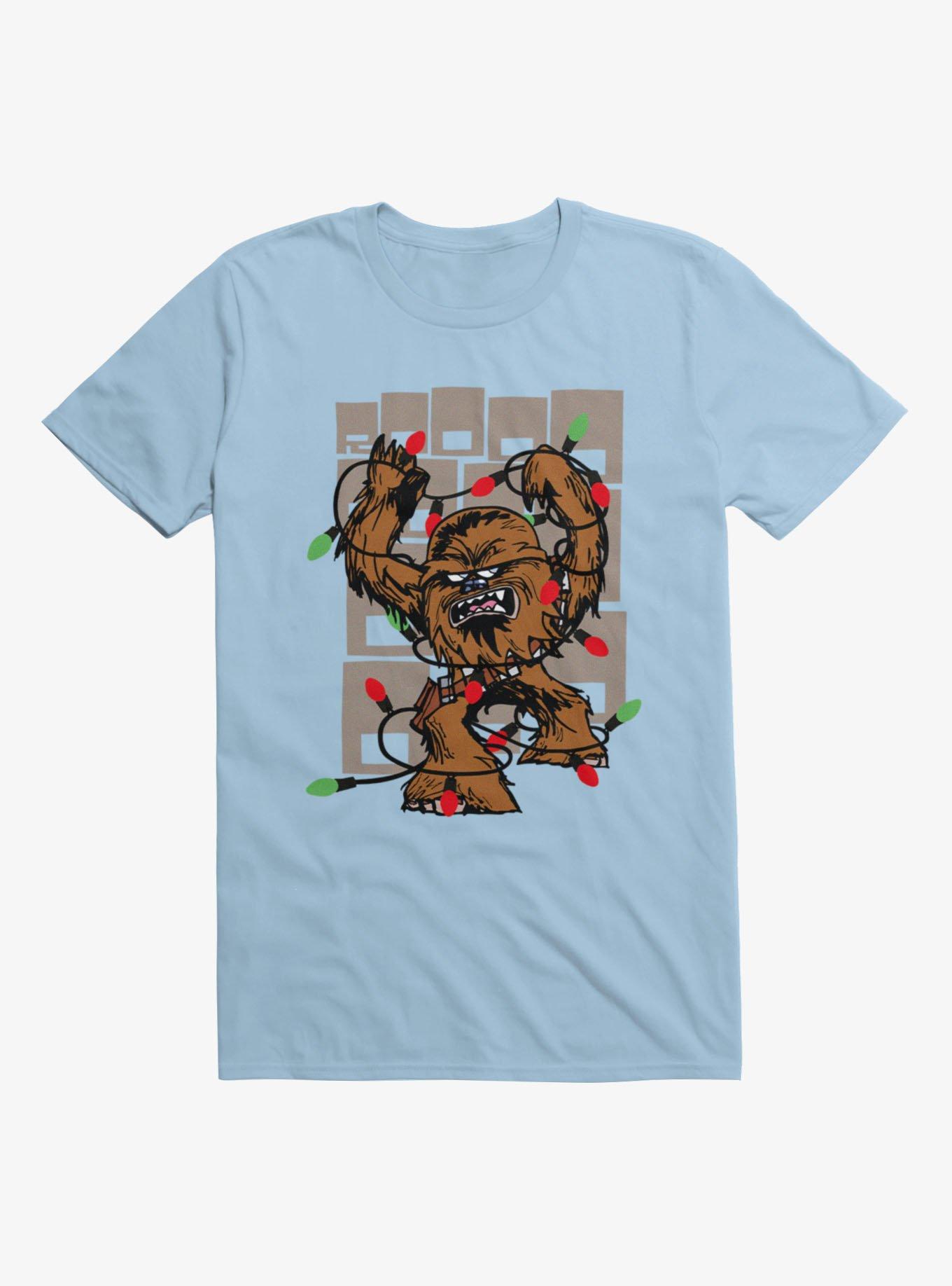 Star Wars A New Hope Chewbacca Christmas Lights Wookiee T-Shirt