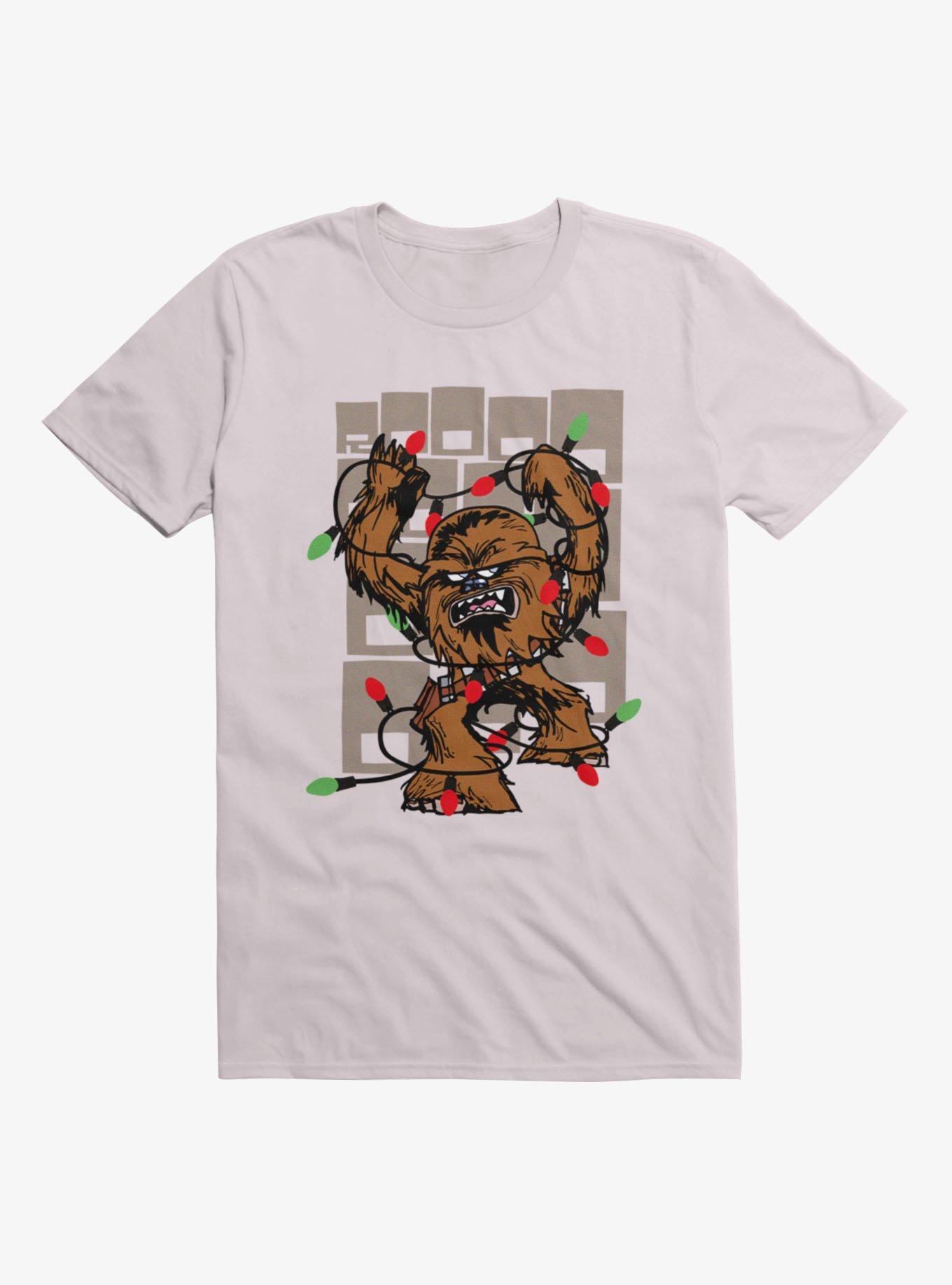 Star Wars A New Hope Chewbacca Christmas Lights Wookiee T-Shirt