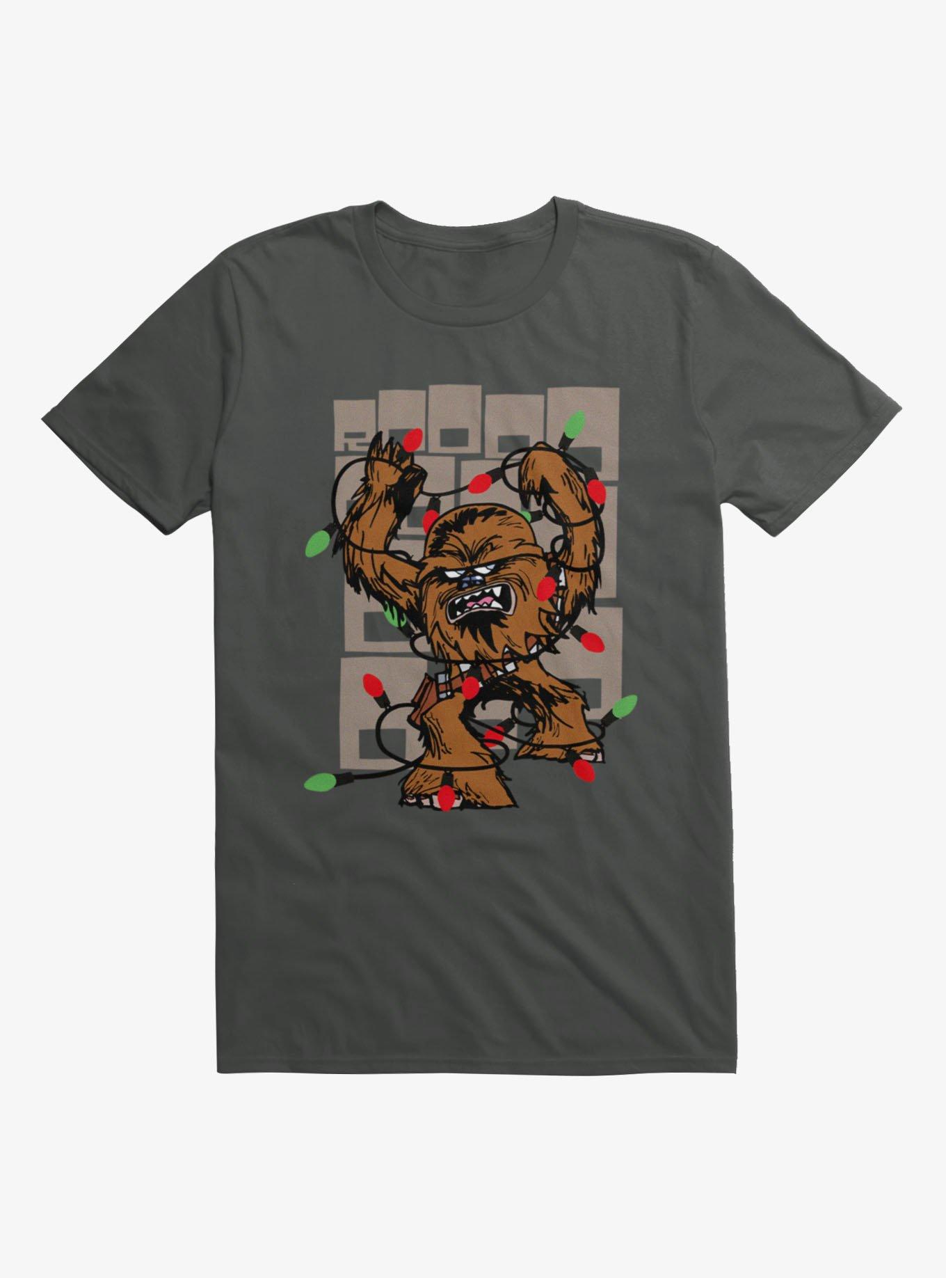 Star Wars A New Hope Chewbacca Christmas Lights Wookiee T-Shirt