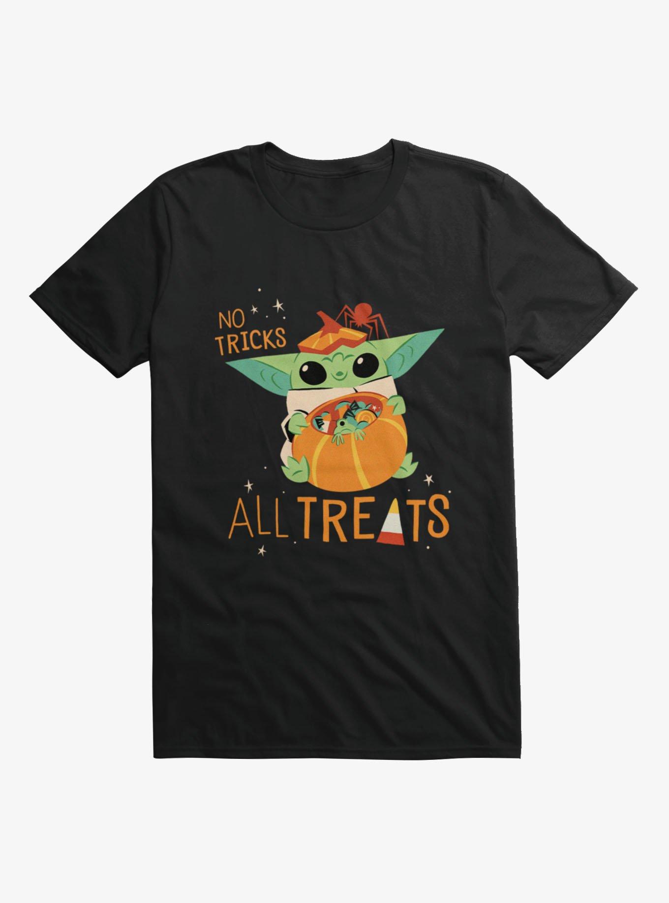 Star Wars The Mandalorian Grogu No Tricks All Treats T-Shirt