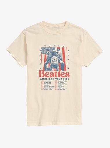 The Beatles USA Tour T-Shirt - BEIGETAN | Hot Topic