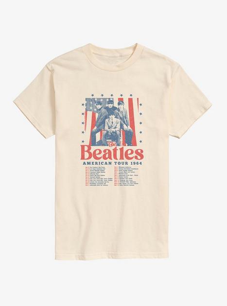 The Beatles USA Tour T-Shirt - BEIGETAN | Hot Topic