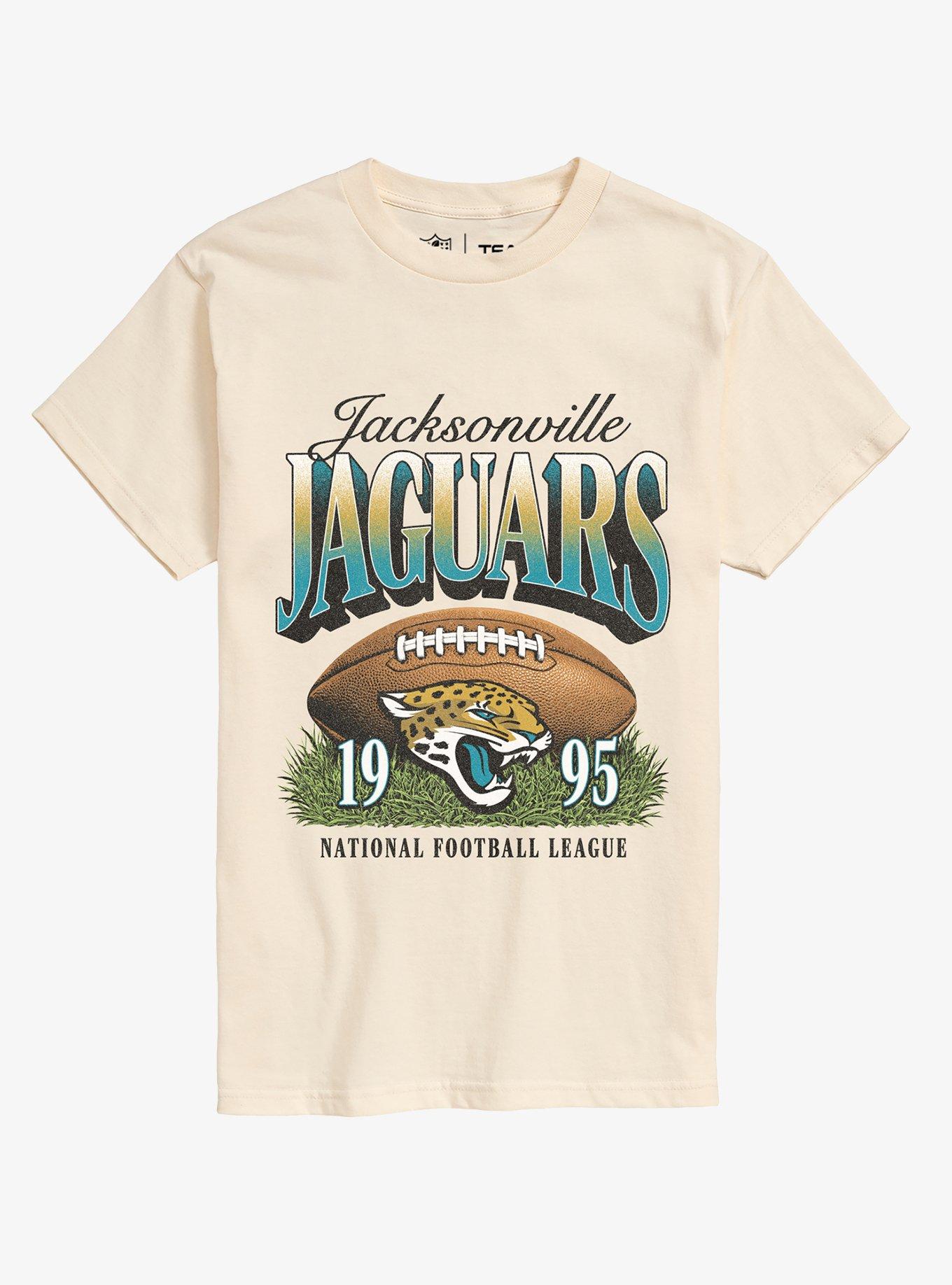 NFL 1995 Jacksonville Jaguars Sunday Snap T-Shirt - BEIGETAN | Hot