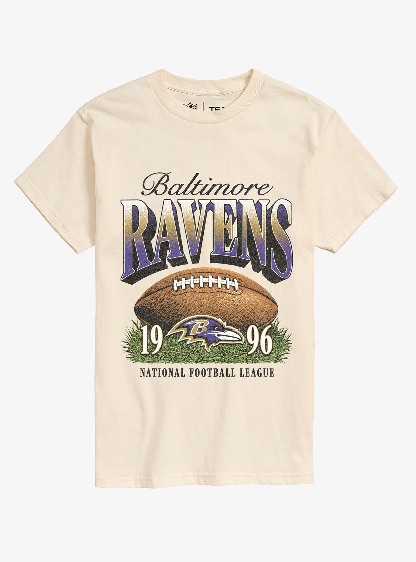NFL 1996 Baltimore Ravens Sunday Snap T-Shirt - BEIGETAN | Hot Topic