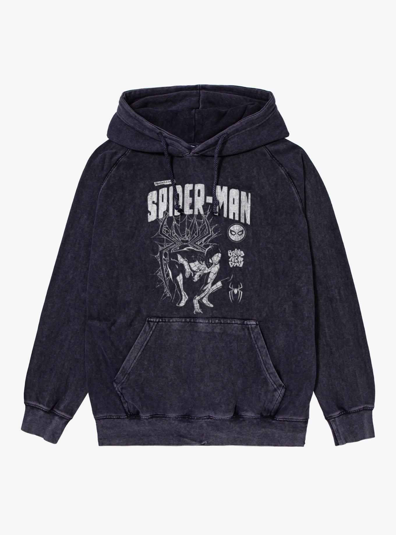 Marvel Spider-Man Brand New Day Meanwhile Watches Mineral Wash Hoodie