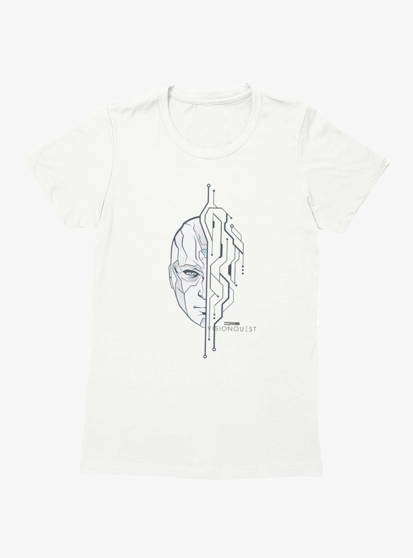Marvel VisionQuest Circuit Face Split Womens T-Shirt