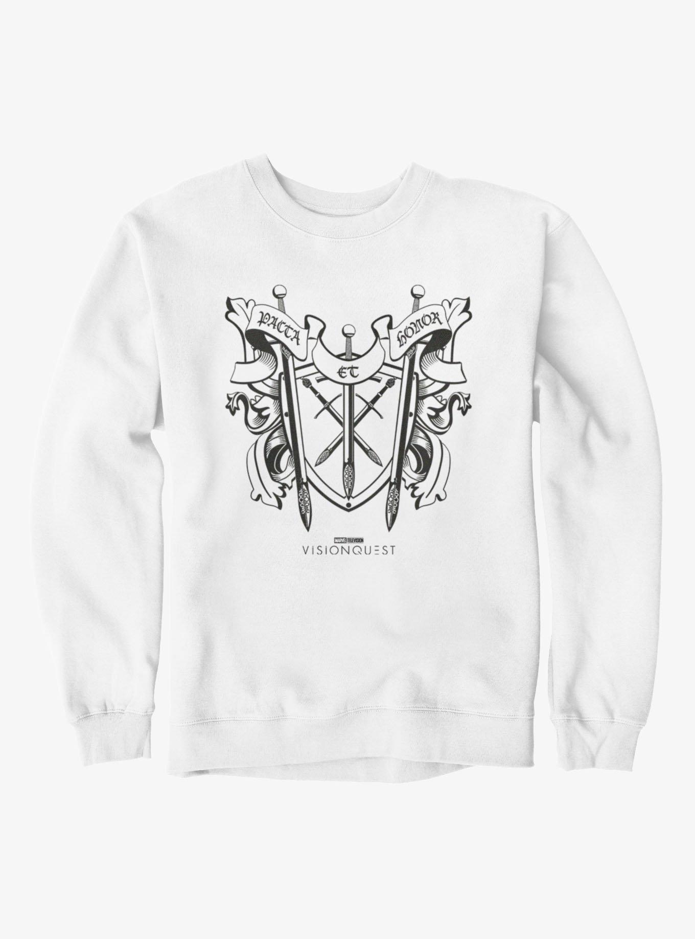 Marvel VisionQuest Pacta Et Honor Sword And Shield Crest Sweatshirt