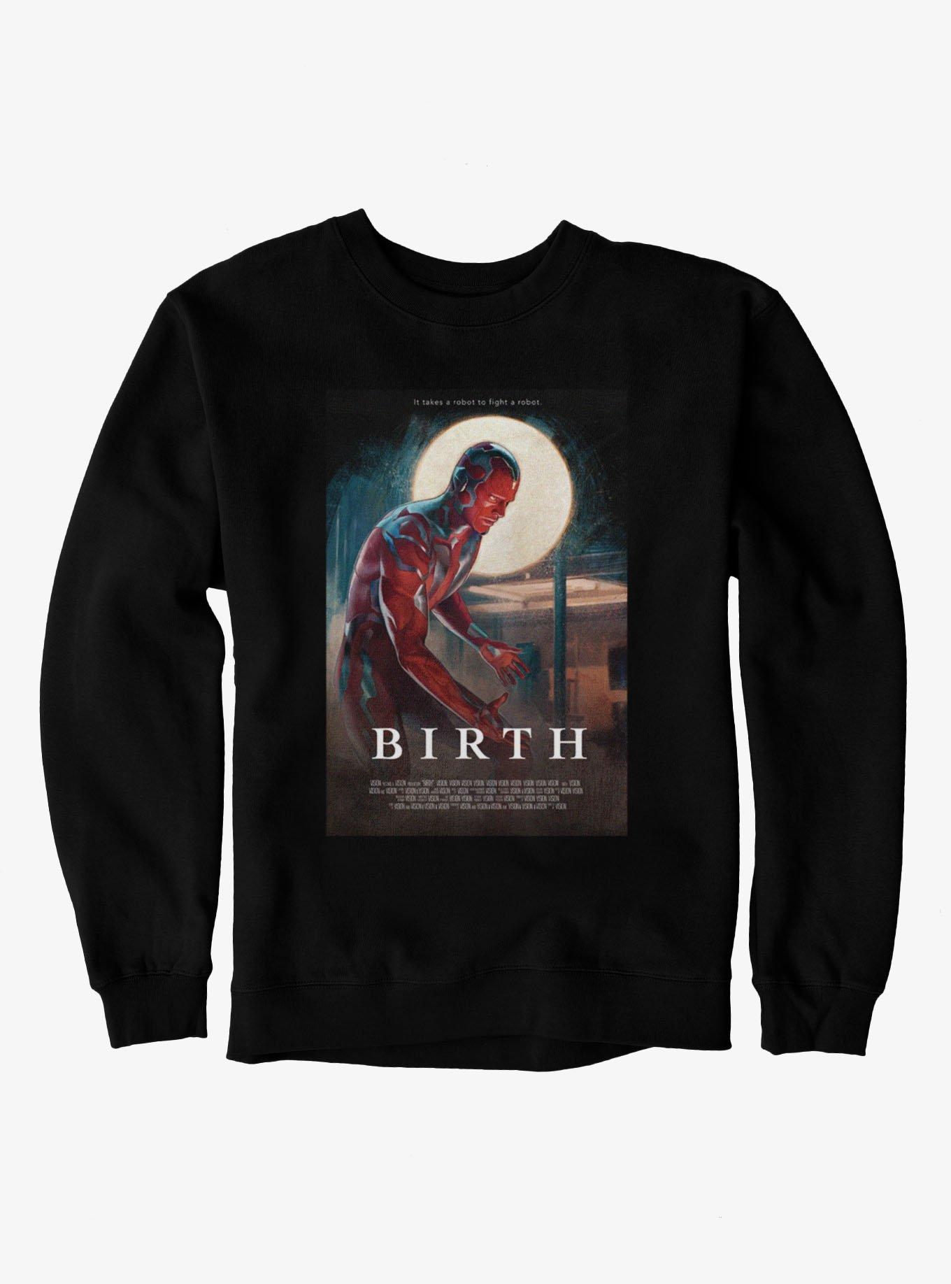 Marvel VisionQuest Birth Robot Movie Poster Sweatshirt