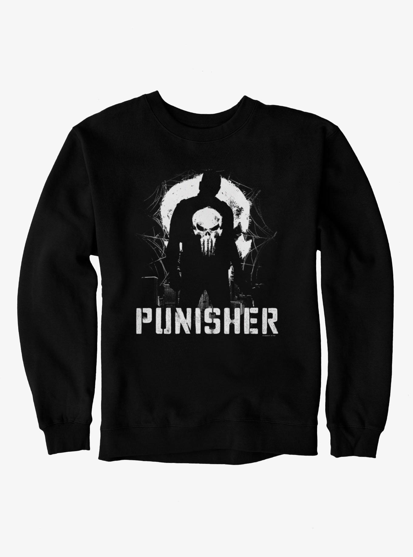 Marvel Spider-Man Brand New Day Punisher Silhouette On City Sweatshirt