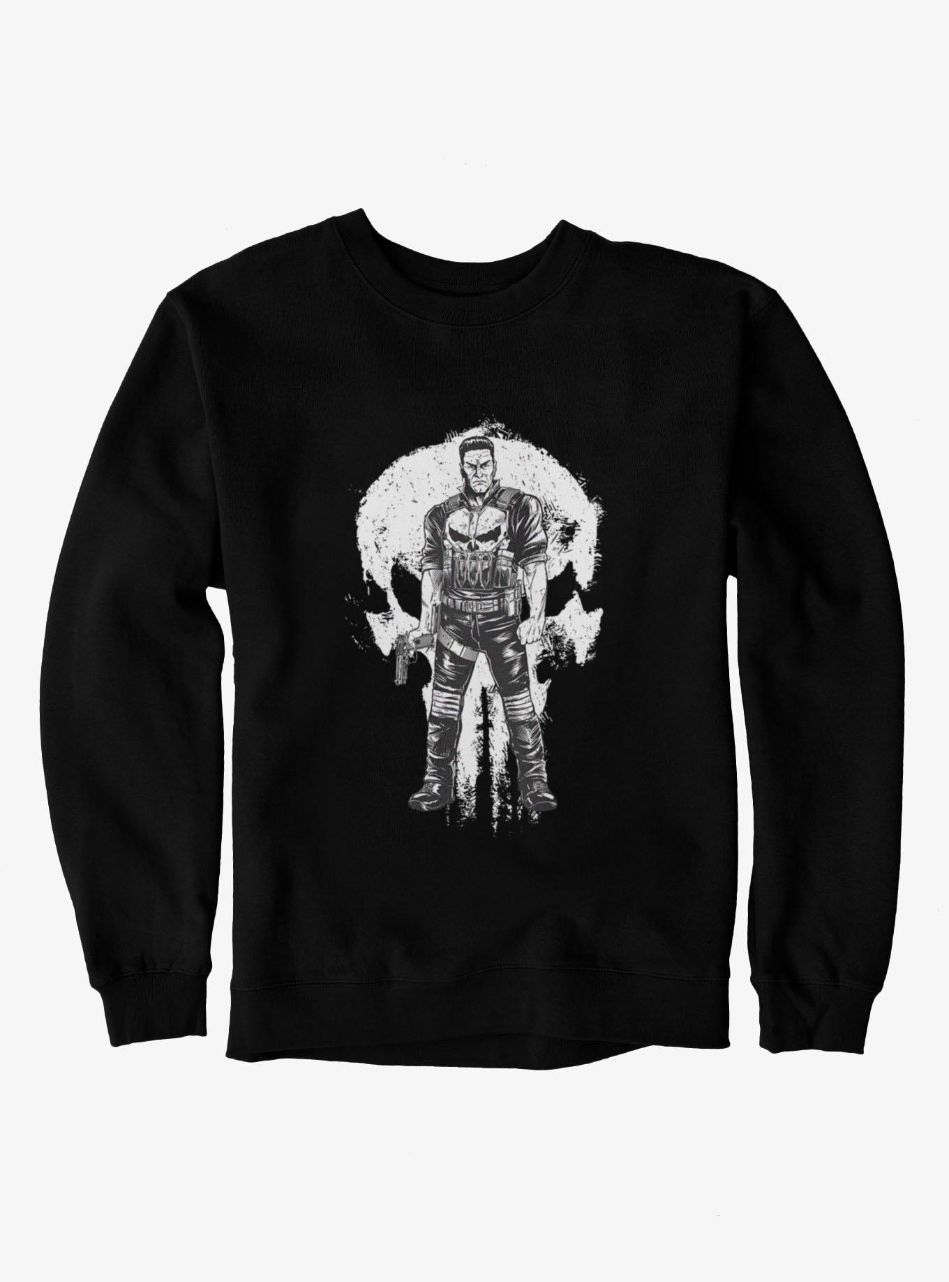 Marvel Spider-Man Brand New Day Punisher On Skull Sweatshirt