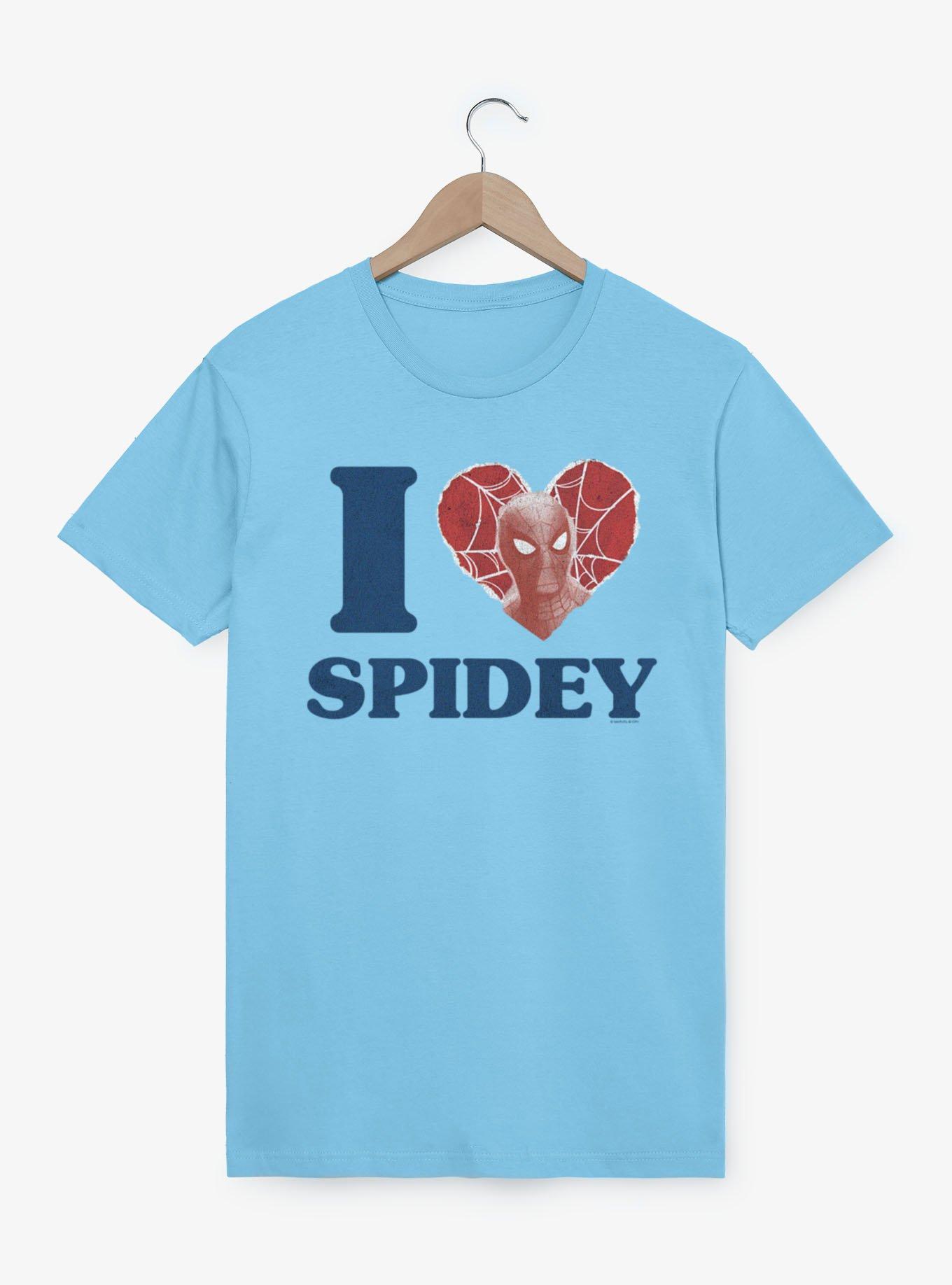 Marvel Spider-Man Brand New Day I Love Spidey Face Heart T-Shirt