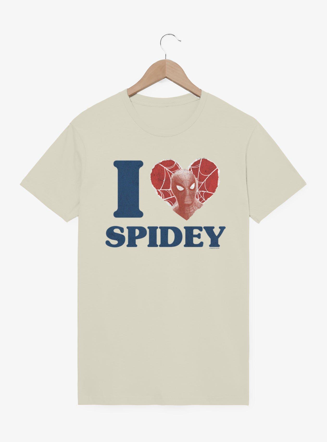 Marvel Spider-Man Brand New Day I Love Spidey Face Heart T-Shirt