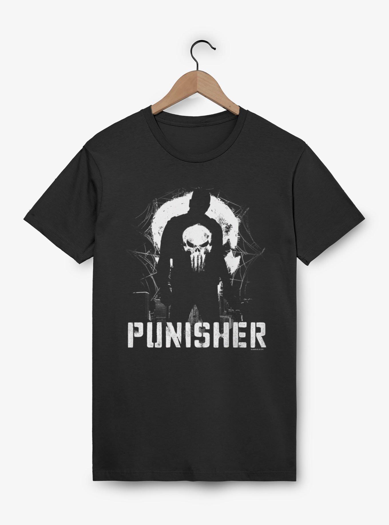 Marvel Spider-Man Brand New Day Punisher Silhouette On City T-Shirt