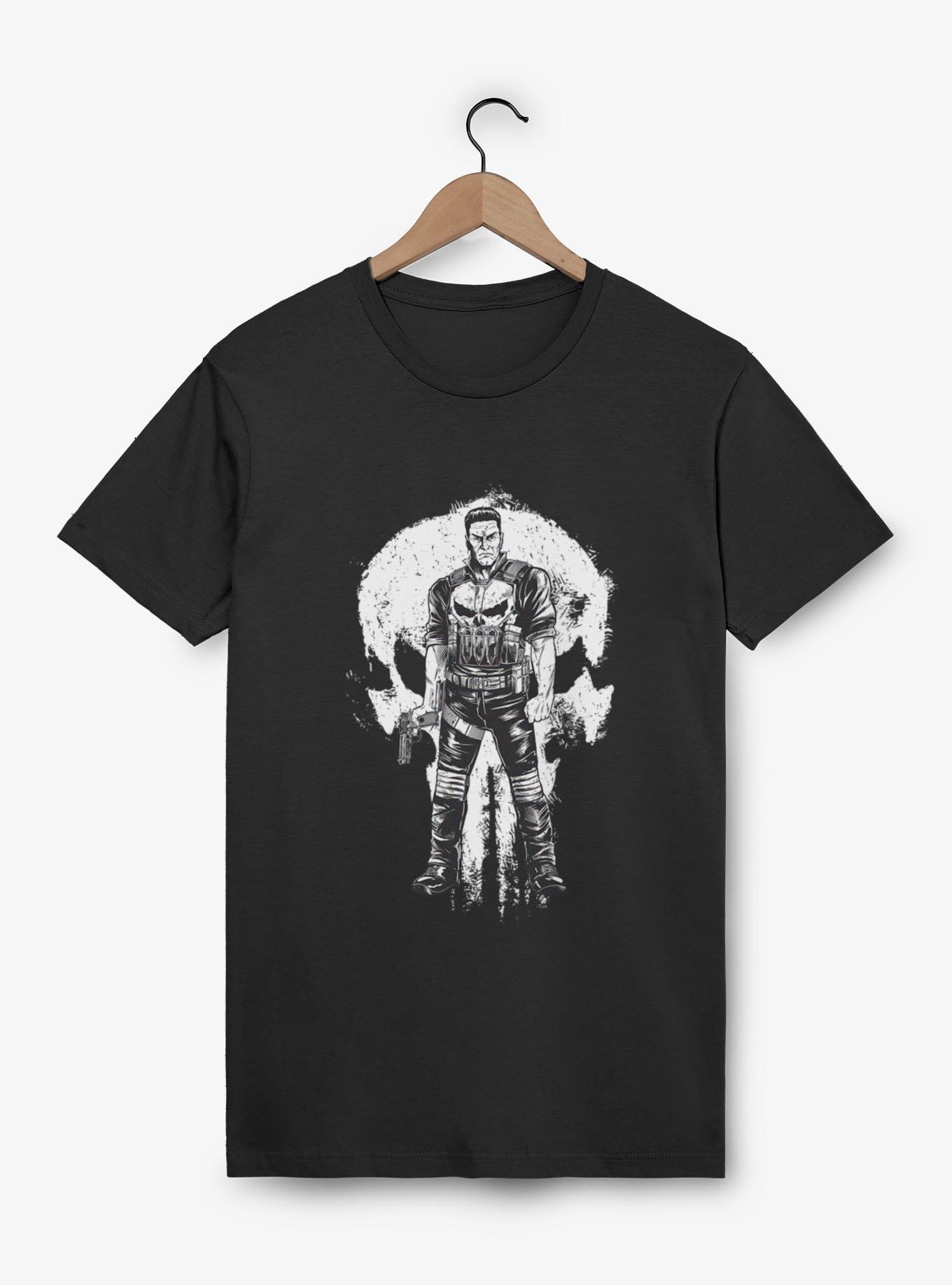 Marvel Spider-Man Brand New Day Punisher On Brushed Skull T-Shirt