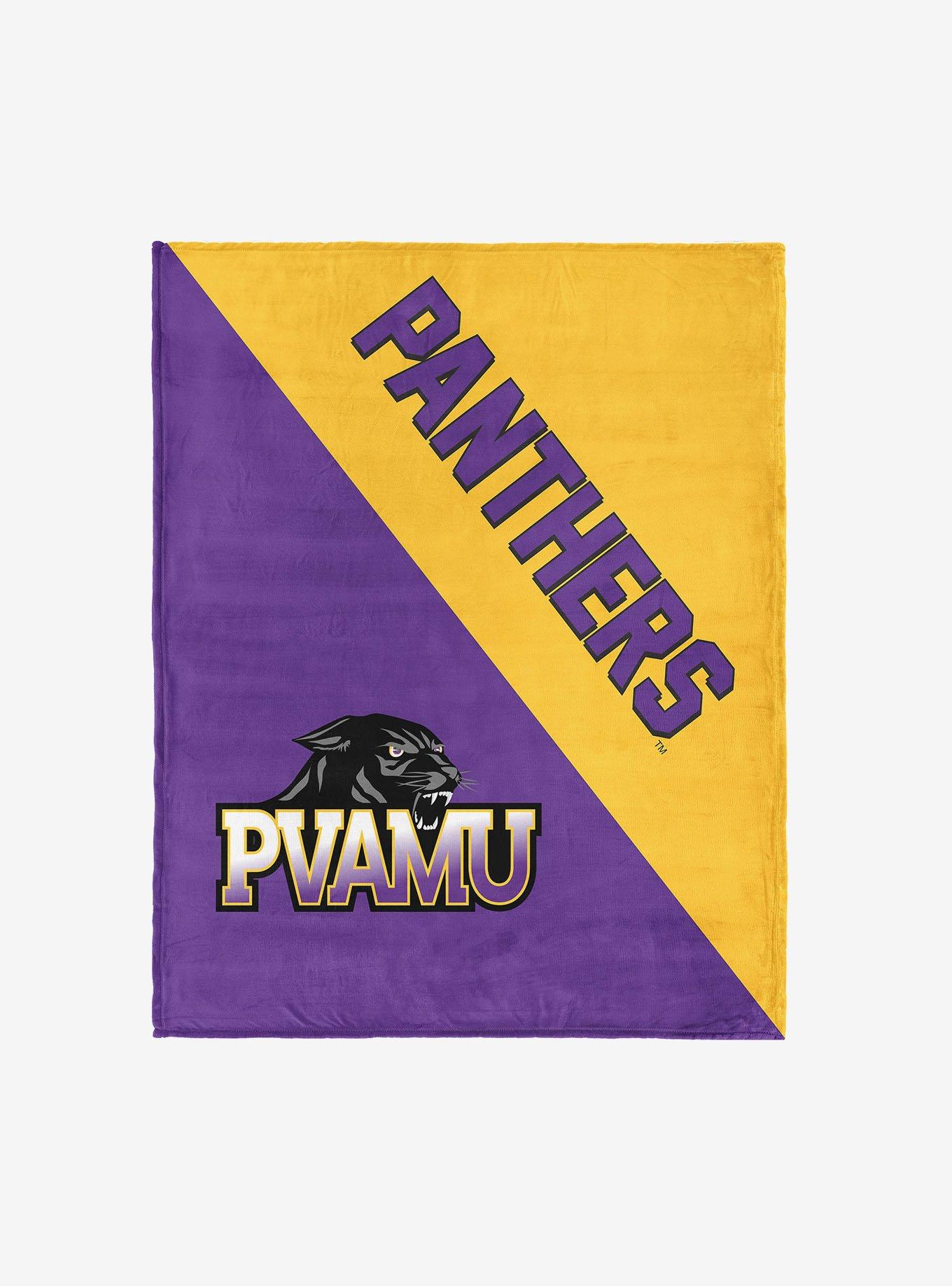 NCAA Prairie View A&M Panthers Halftone Silk Touch Throw Blanket, , hi-res view 1