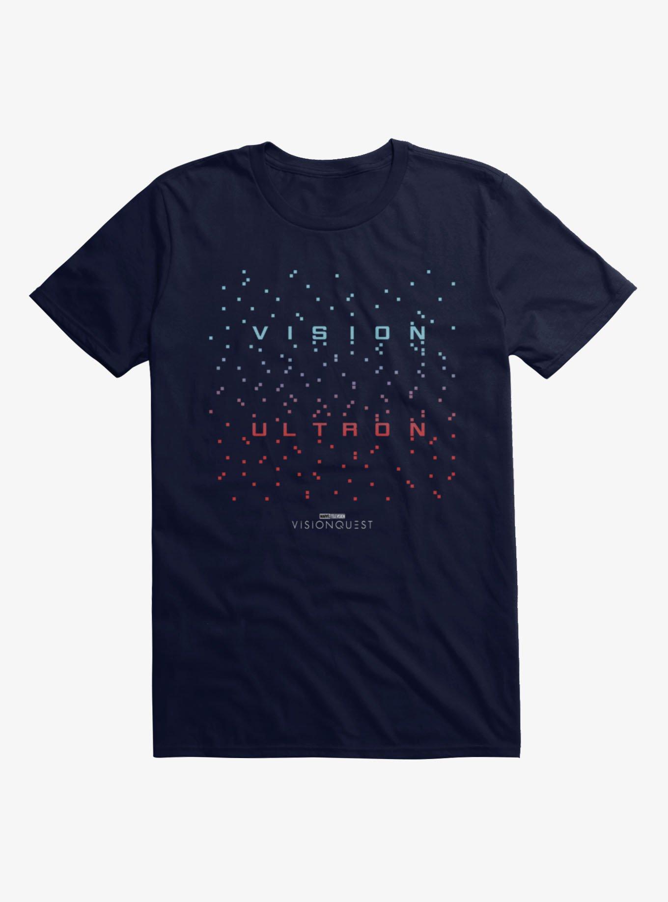 Marvel VisionQuest Ultron To Vision Pixel Data T-Shirt