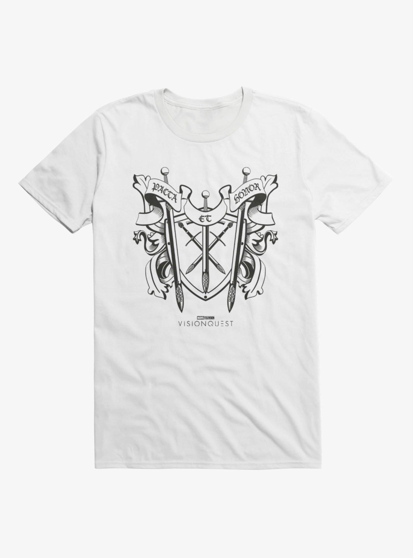 Marvel VisionQuest Pacta Et Honor Sword And Shield Crest T-Shirt