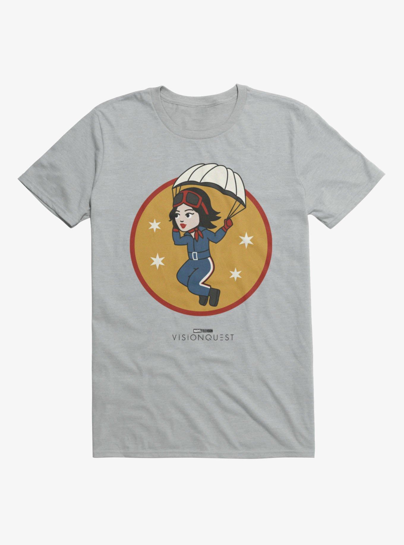 Marvel VisionQuest Parachute Girl Circle Icon T-Shirt