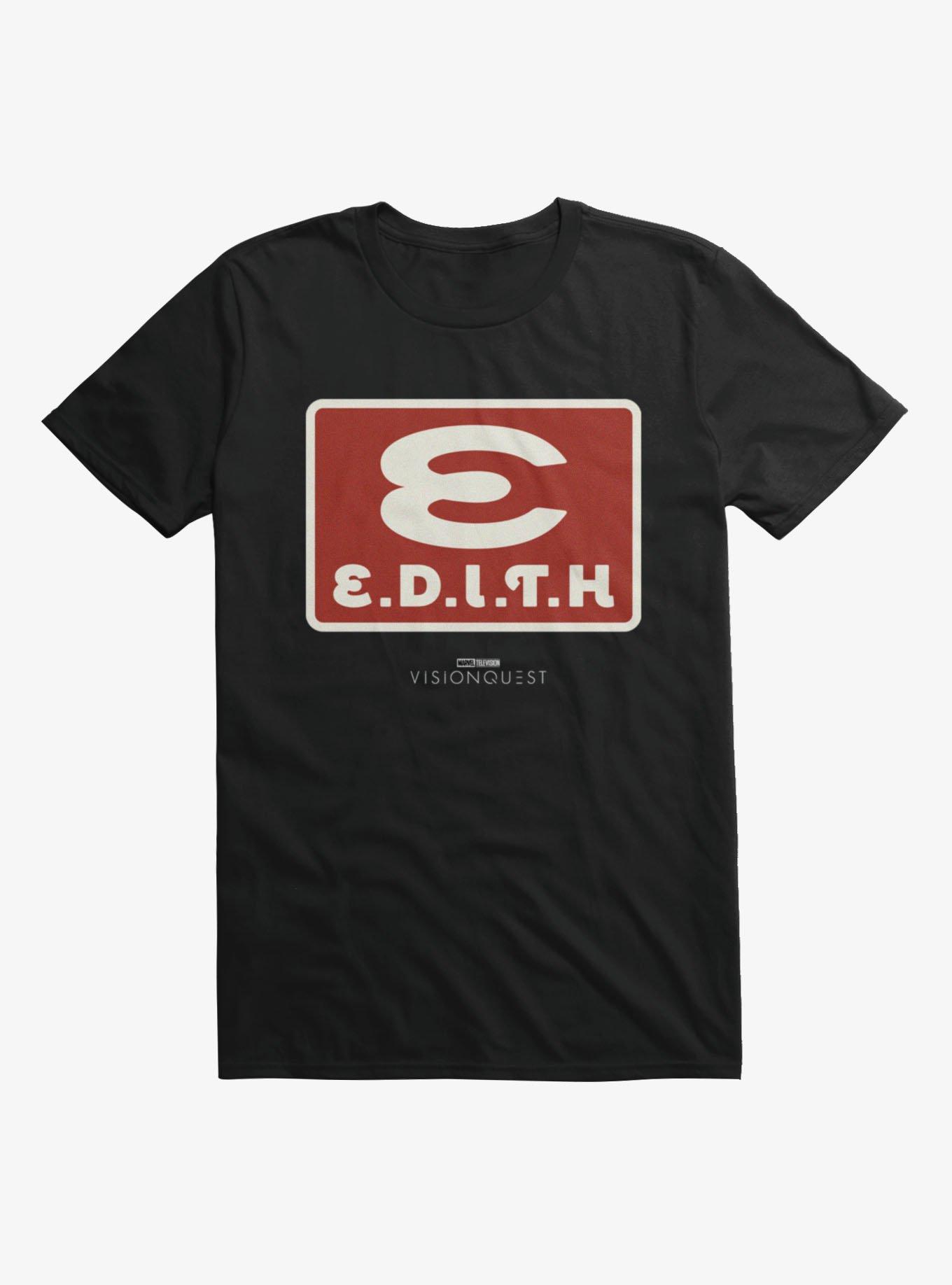 Marvel VisionQuest EDITH Vintage Square Logo T-Shirt