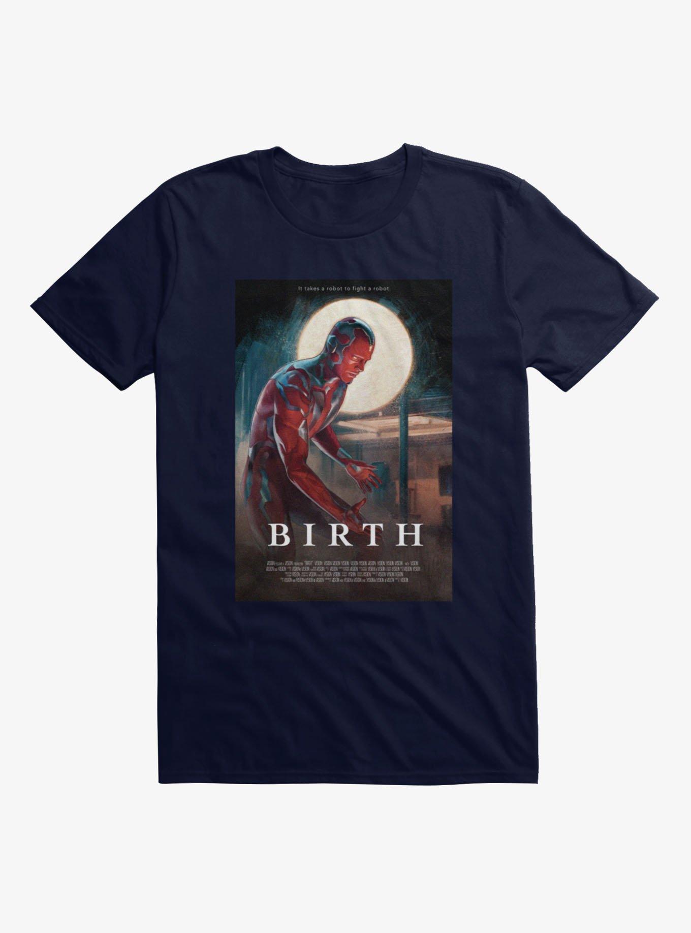 Marvel VisionQuest Birth Robot To Robot Movie Poster T-Shirt