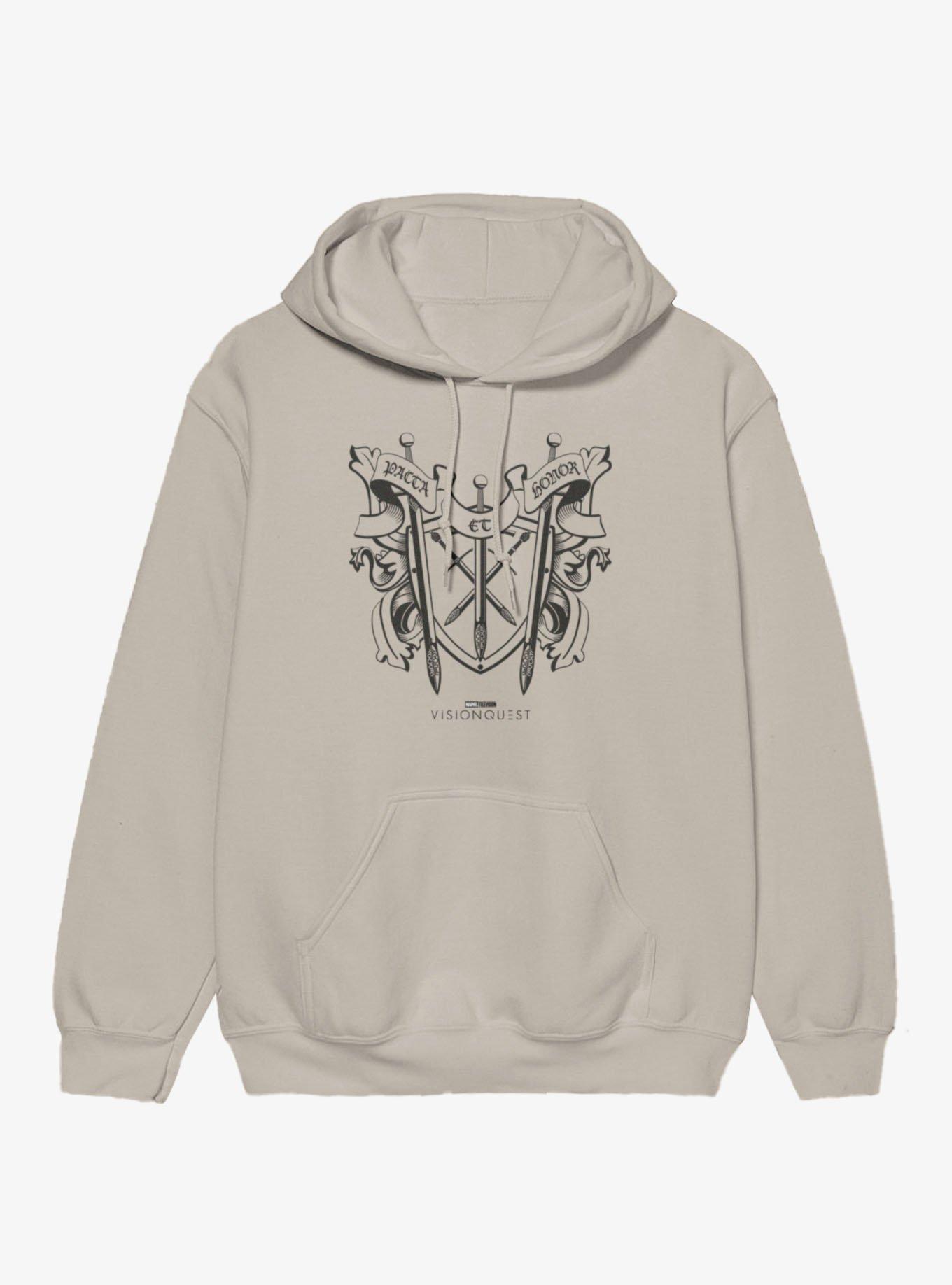 Marvel VisionQuest Pacta Et Honor Sword And Shield Crest Hoodie
