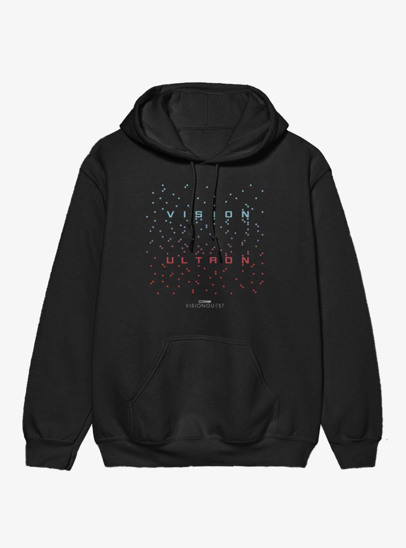Marvel VisionQuest Ultron To Vision Pixel Data Hoodie