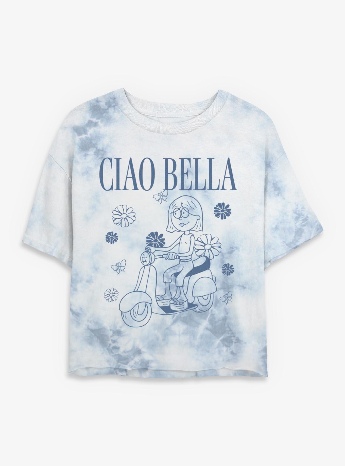 Disney Lizzie McGuire Ciao Bella Girls Tie-Dye Crop T-Shirt