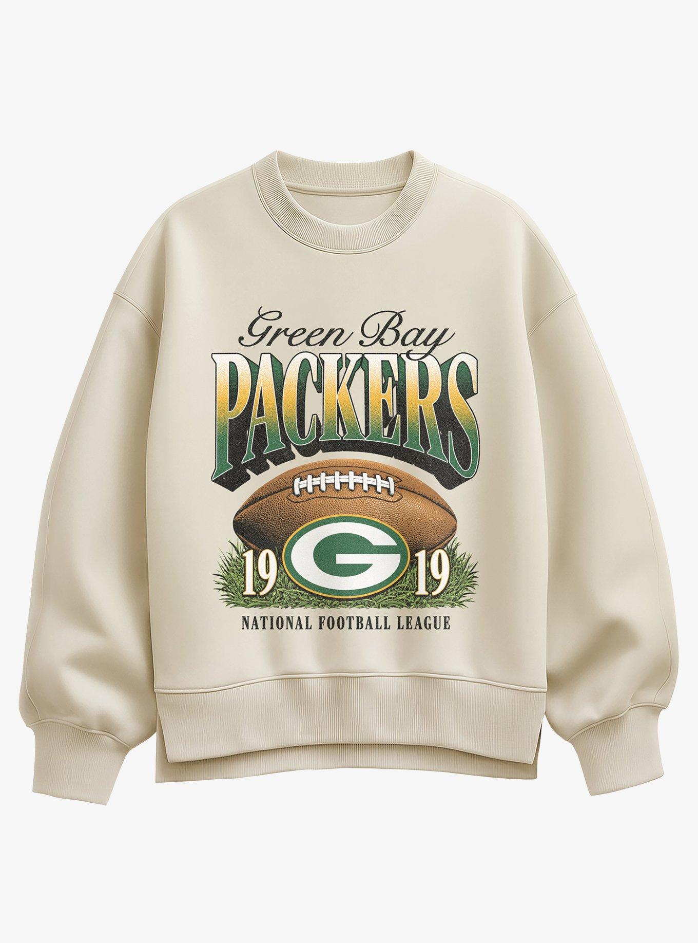 NFL 1919 Green Bay Packers Sunday Snap Girls Oversized Sweatshirt