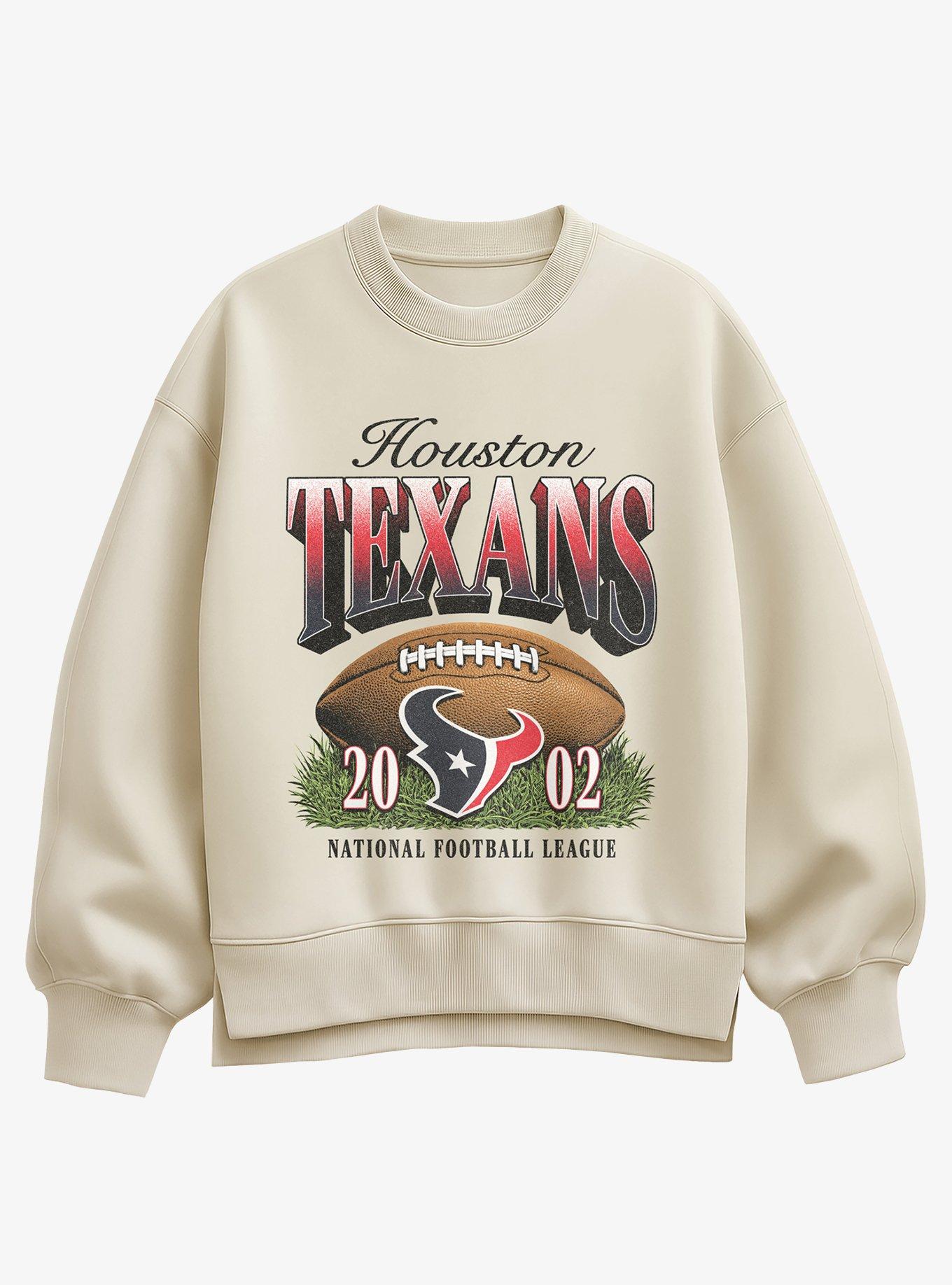 【冬物SALE】アメフト Lサイズ トップス 「NFL」 NFL 2002 Houston Texans Sunday Snap Girls Oversized Sweatshirt