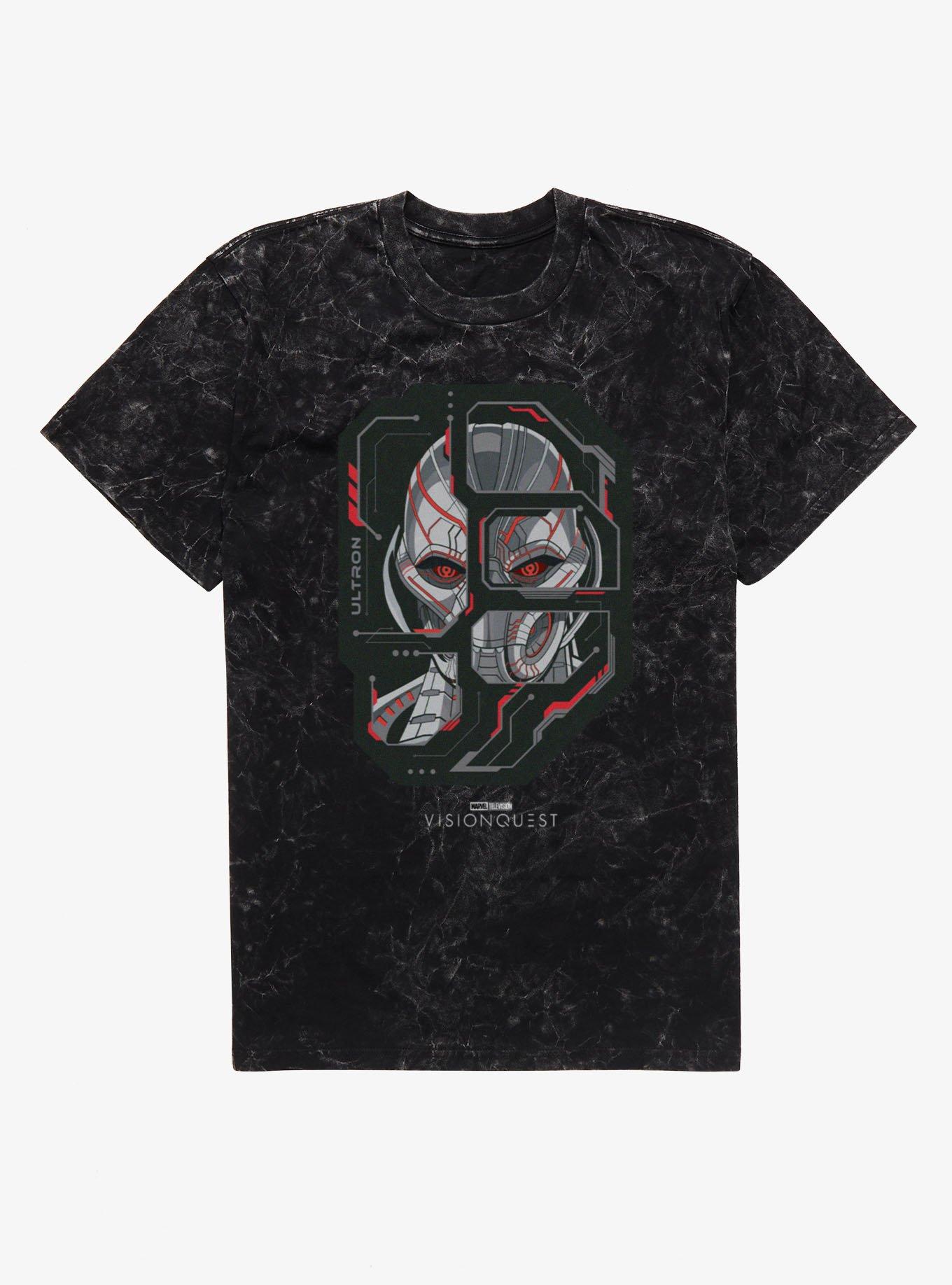 Marvel VisionQuest Ultron Behind The Circuit Mineral Wash T-Shirt