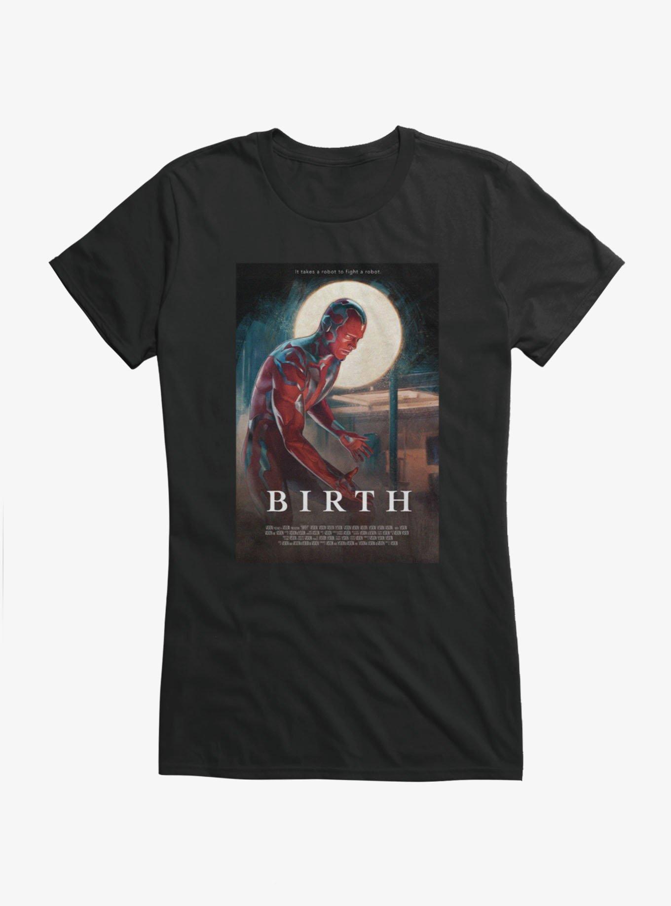 Marvel VisionQuest Birth Robot To Robot Movie Poster Girls T-Shirt