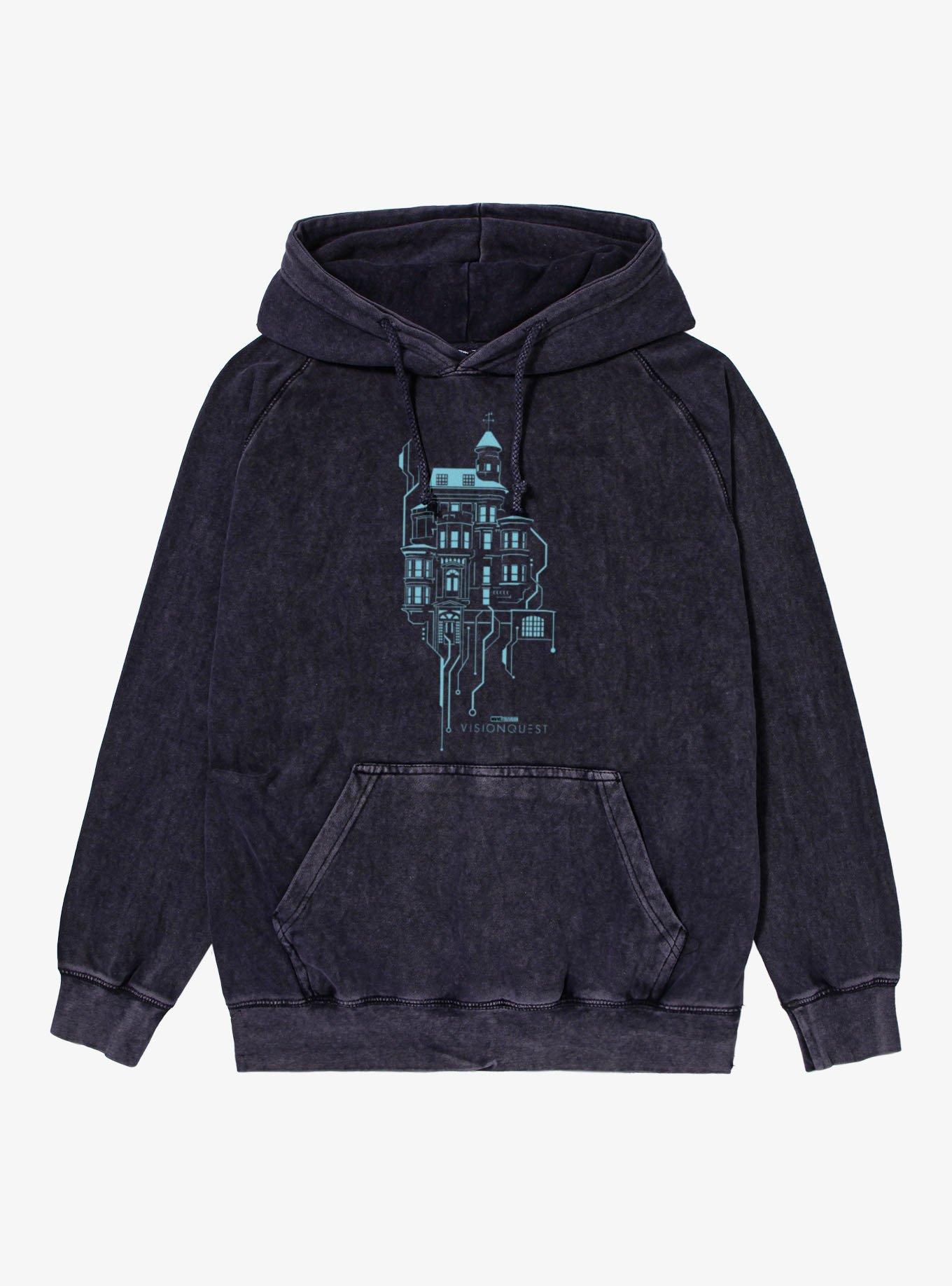 Marvel VisionQuest Circuit Board Home Mineral Wash Hoodie