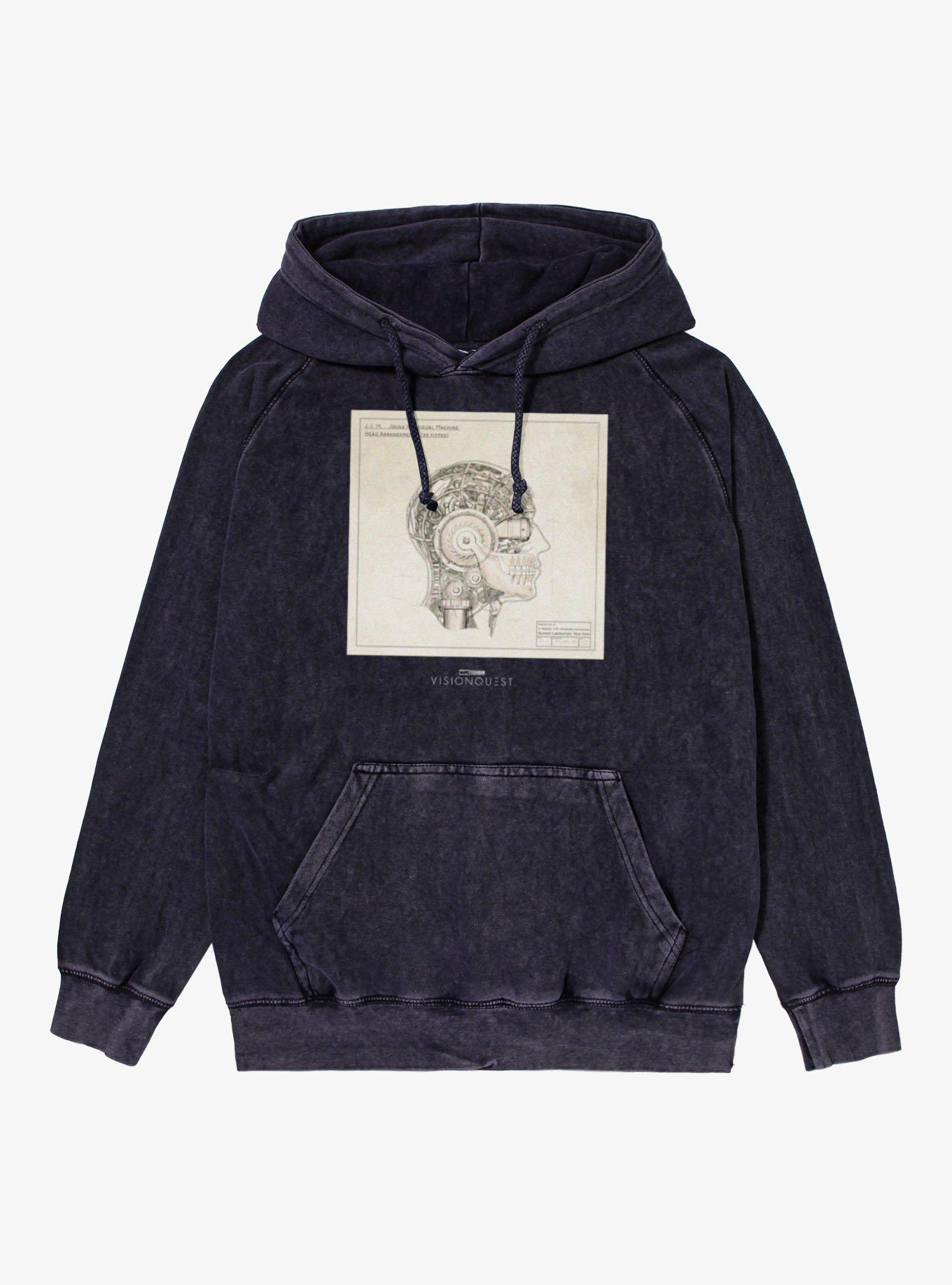 Marvel VisionQuest JIM Head Prototype Burgos Labs Mineral Wash Hoodie