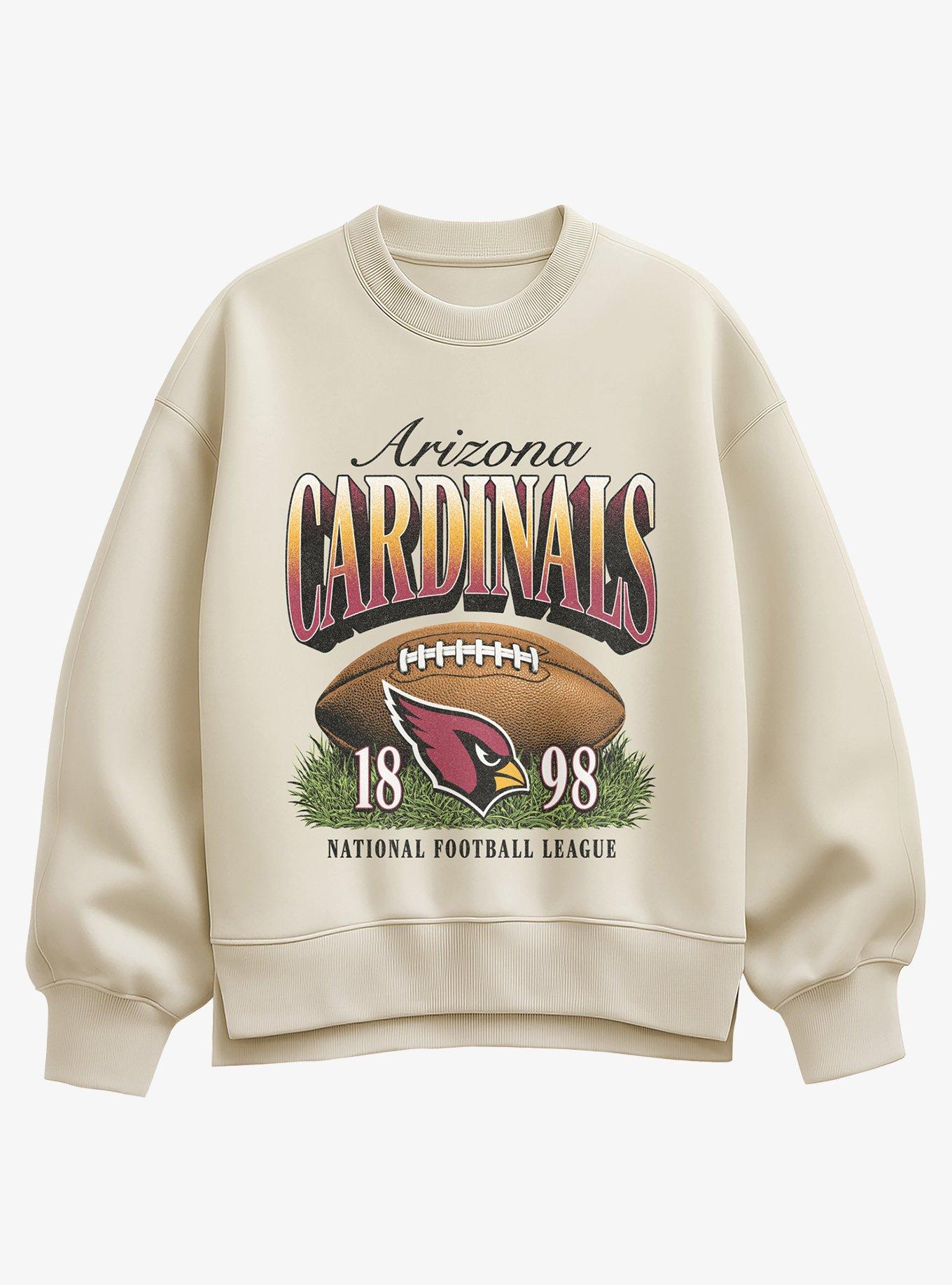 NFL 1898 Arizona Cardinals Sunday Snap Womens Oversized Sweatshirt