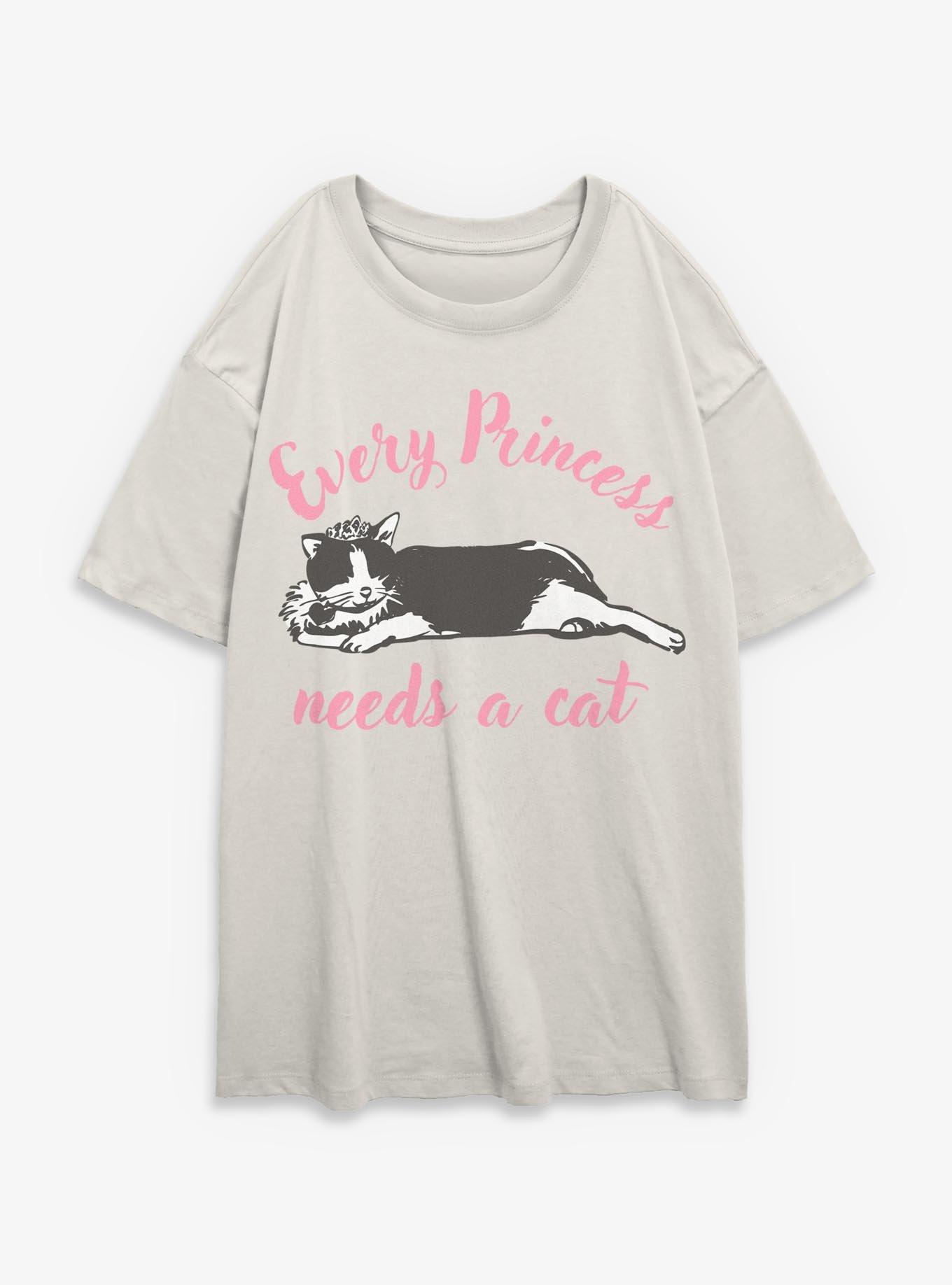 Disney The Princess Diaries Every Princess Needs A Cat Girls Oversized T-Shirt