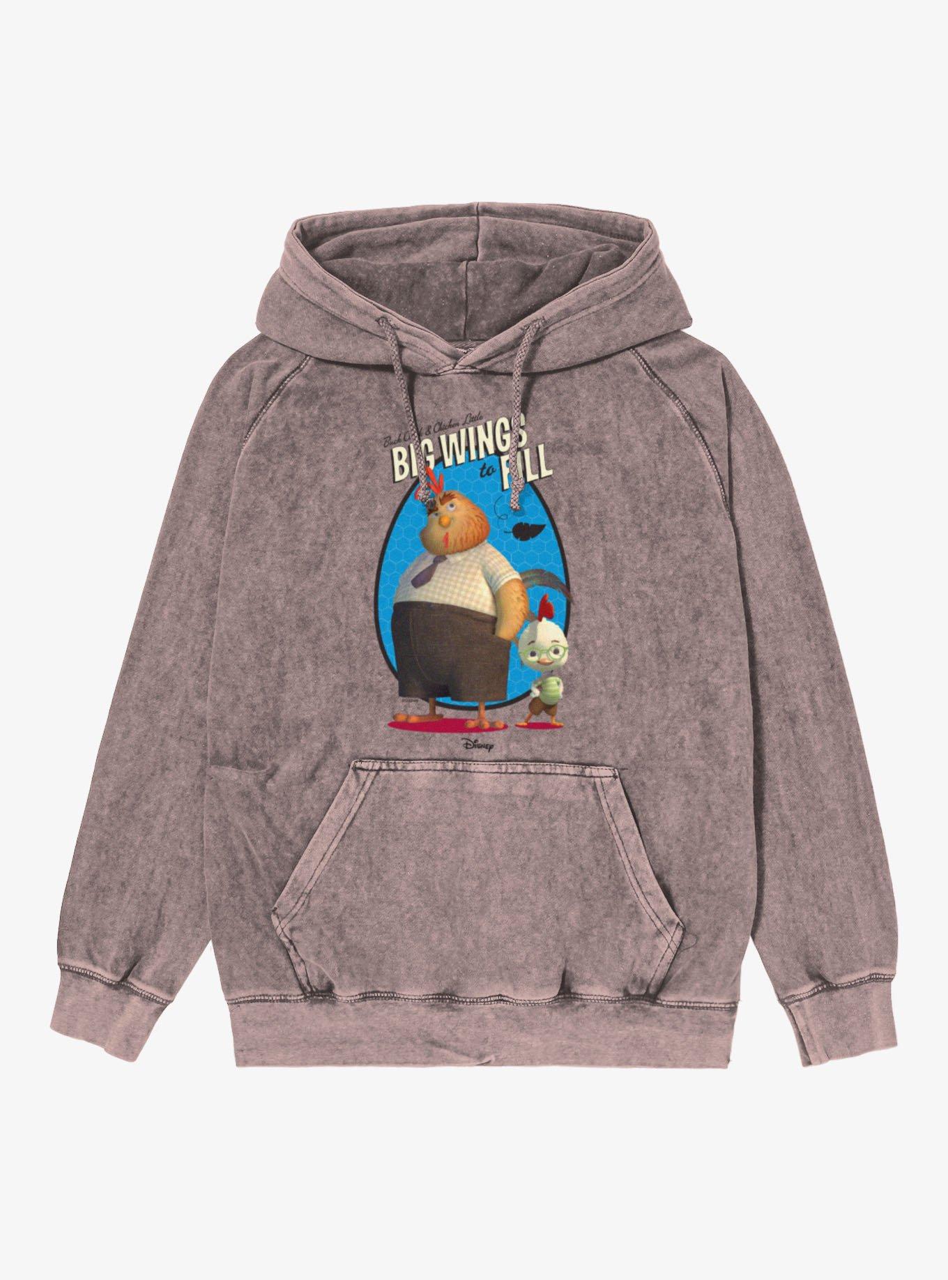 Disney Chicken Little Big Wings To Fill Buck Cluck Hoodie