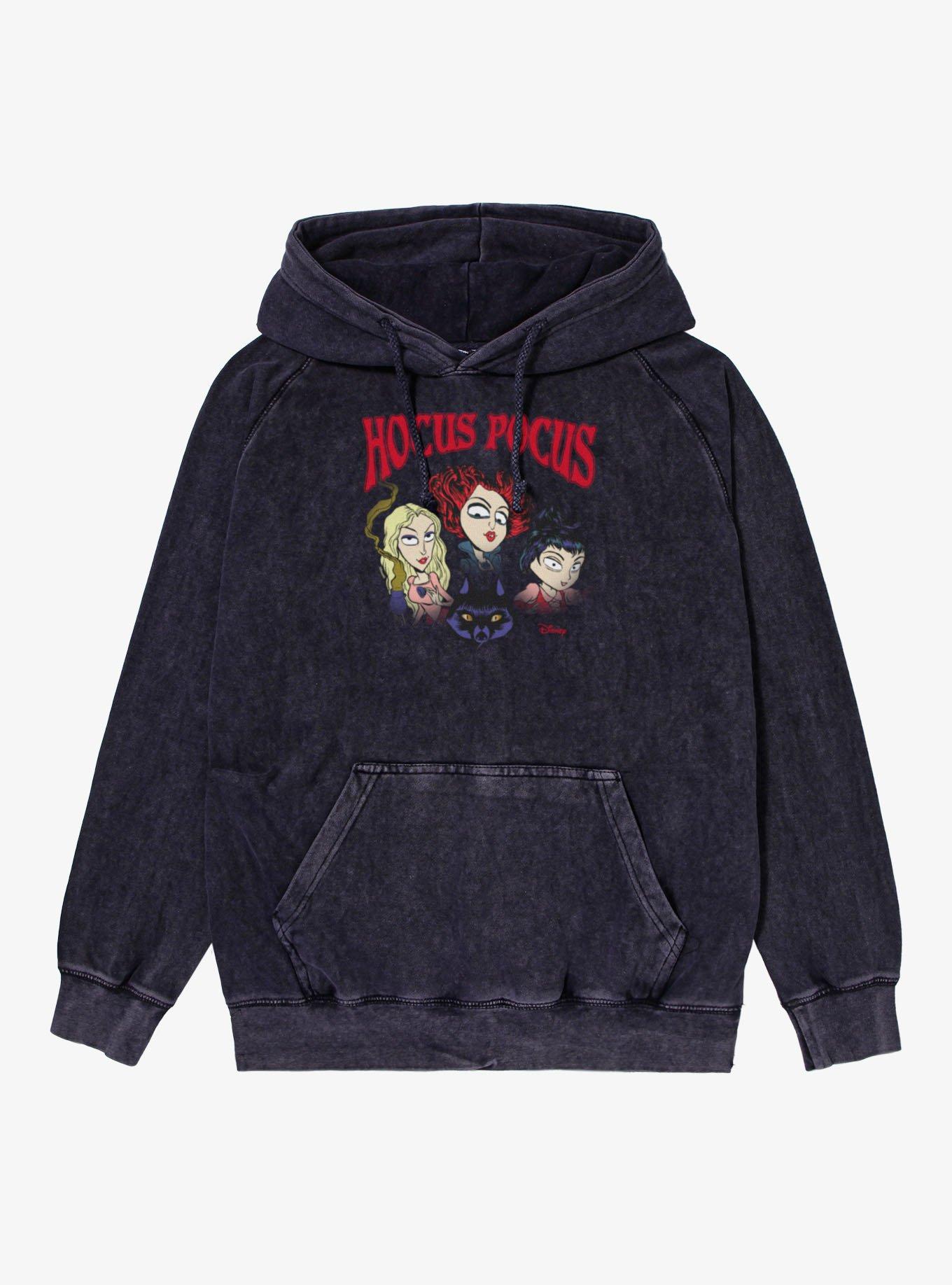 Disney Hocus Pocus Sanderson Sisters Cartoon Mineral Wash Hoodie
