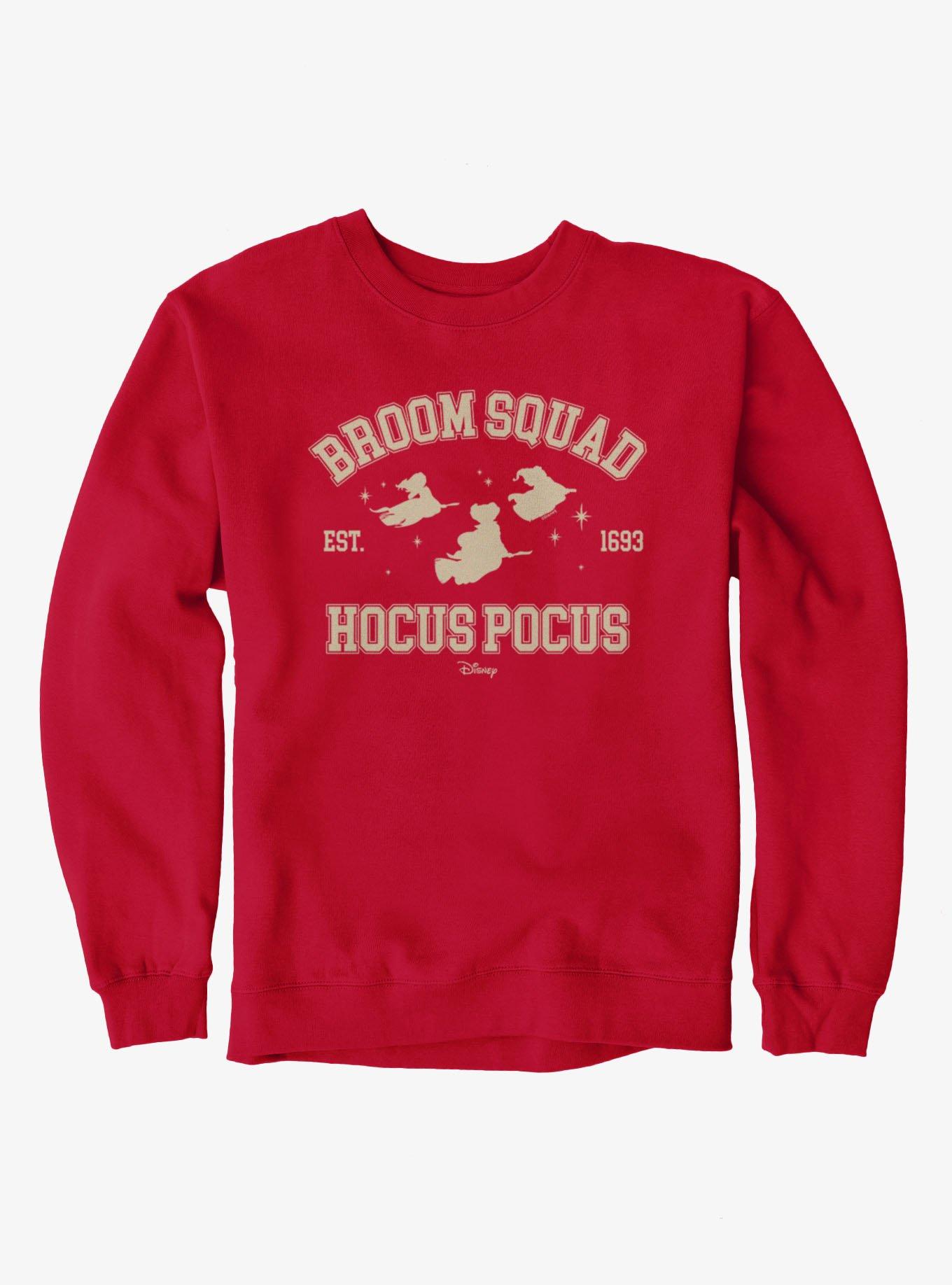 Disney Hocus Pocus Broom Squad Est 1693 Witches Silhouettes Sweatshirt